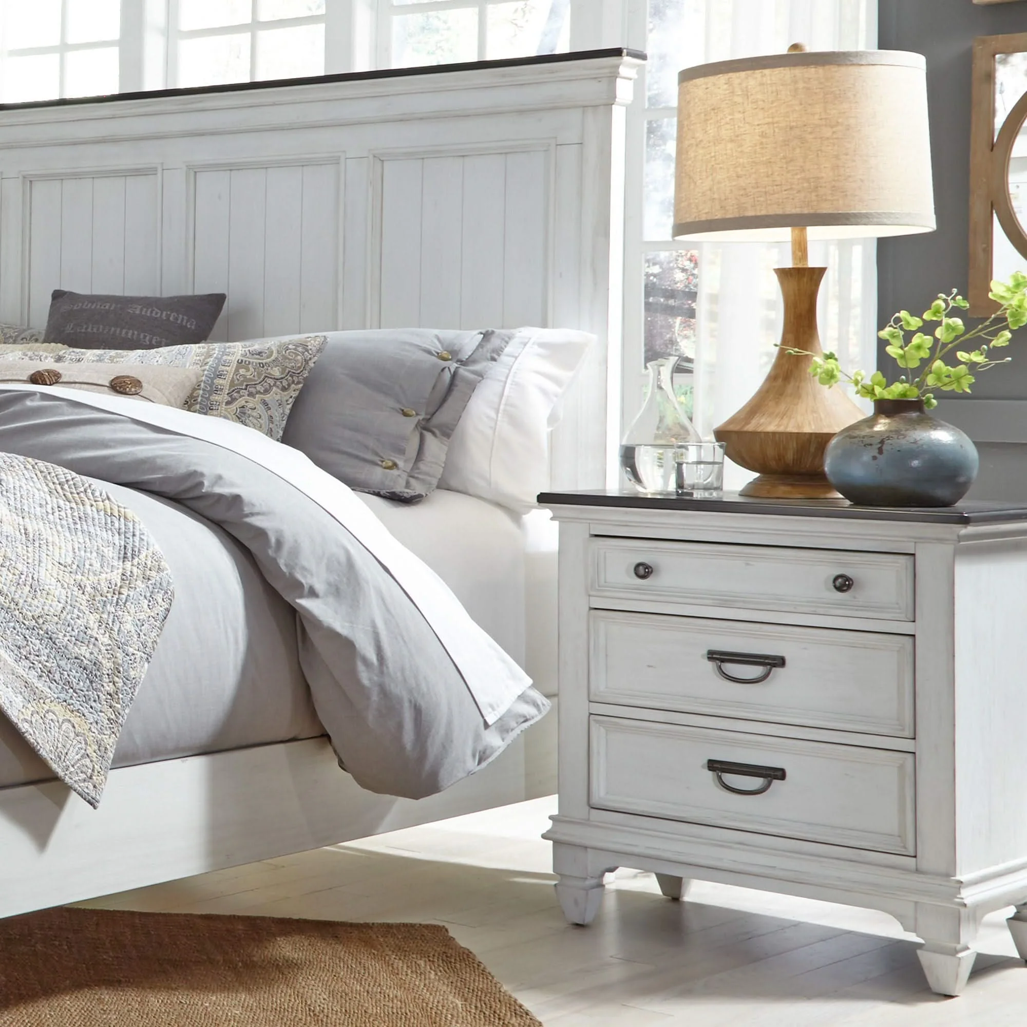 Allyson Park - Nightstand w/ Charging Station - Image 4