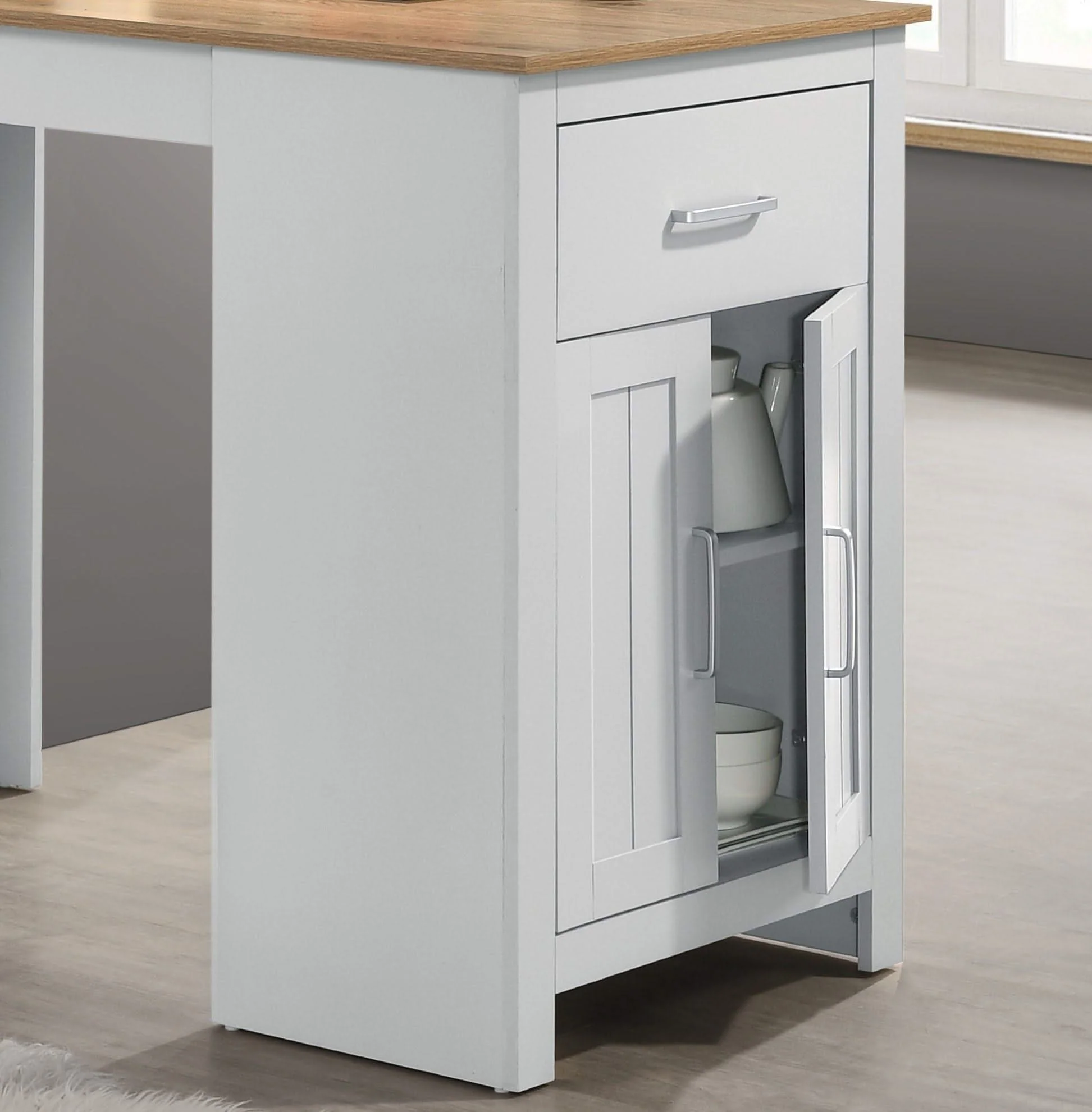 Alonzo - Small Space Counter Height Dining Table With Cabinet And Drawer Storage - Image 5