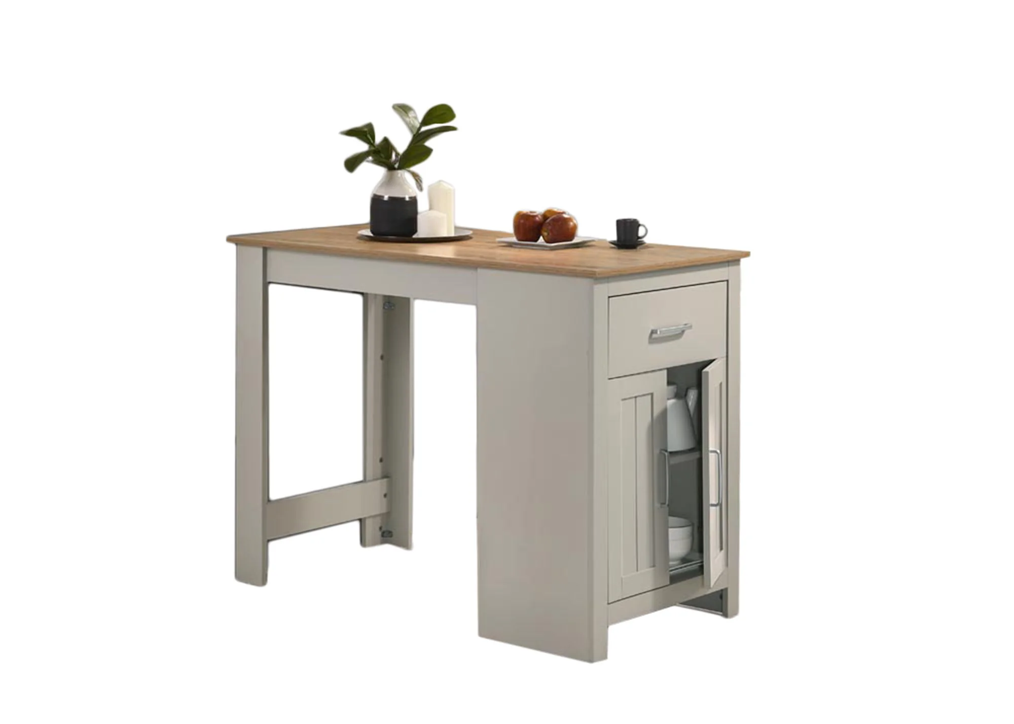 Alonzo - Small Space Counter Height Dining Table With Cabinet And Drawer Storage - Image 8