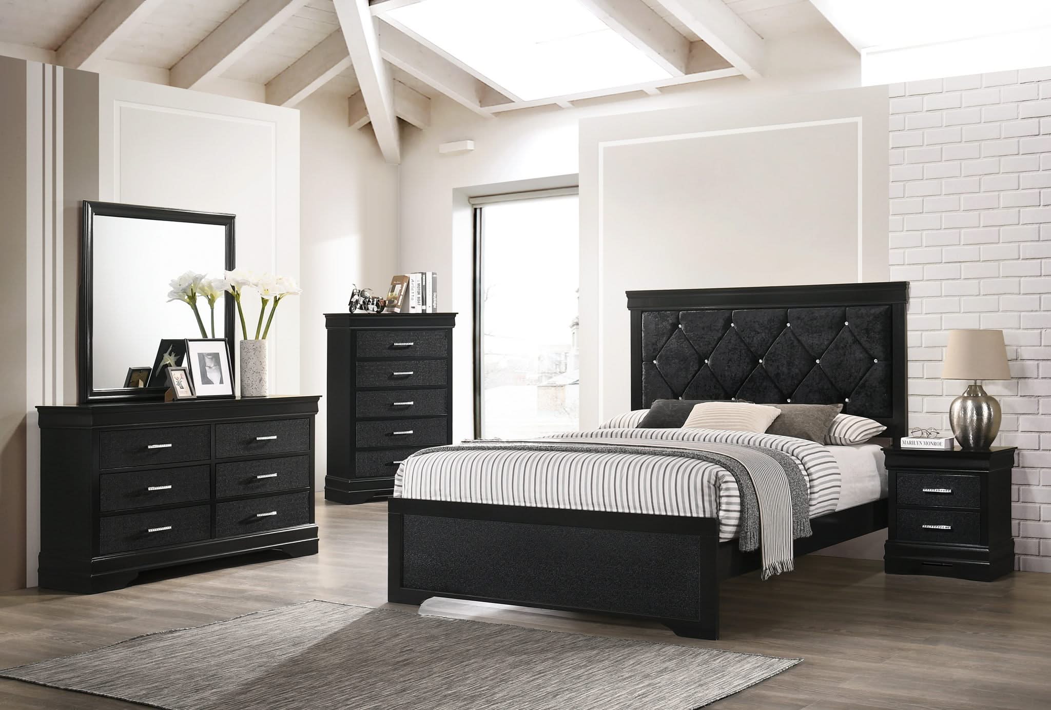 Amalia - California King Bed - Black - Image 3