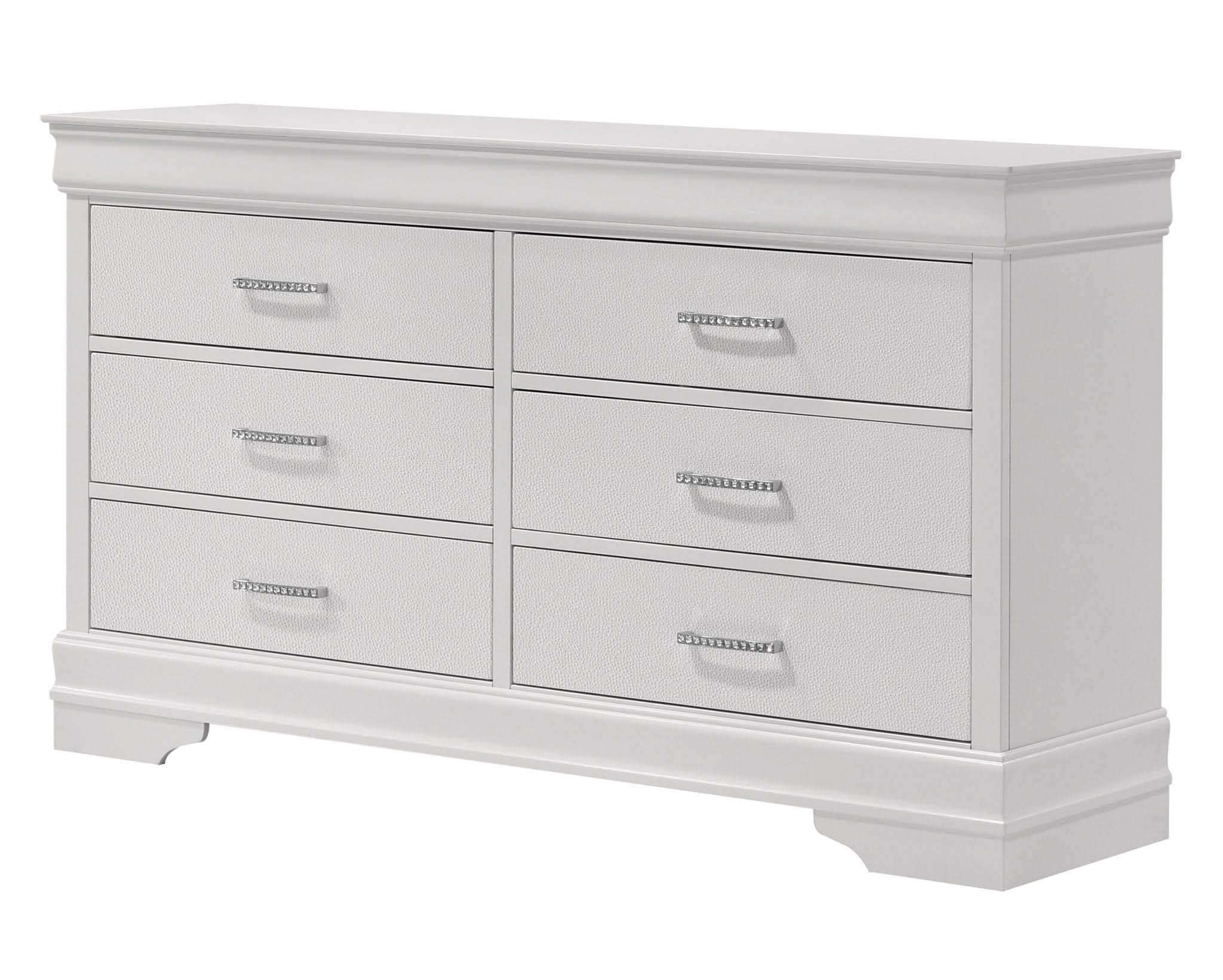 Amalia - Dresser & Mirror - White - Image 3