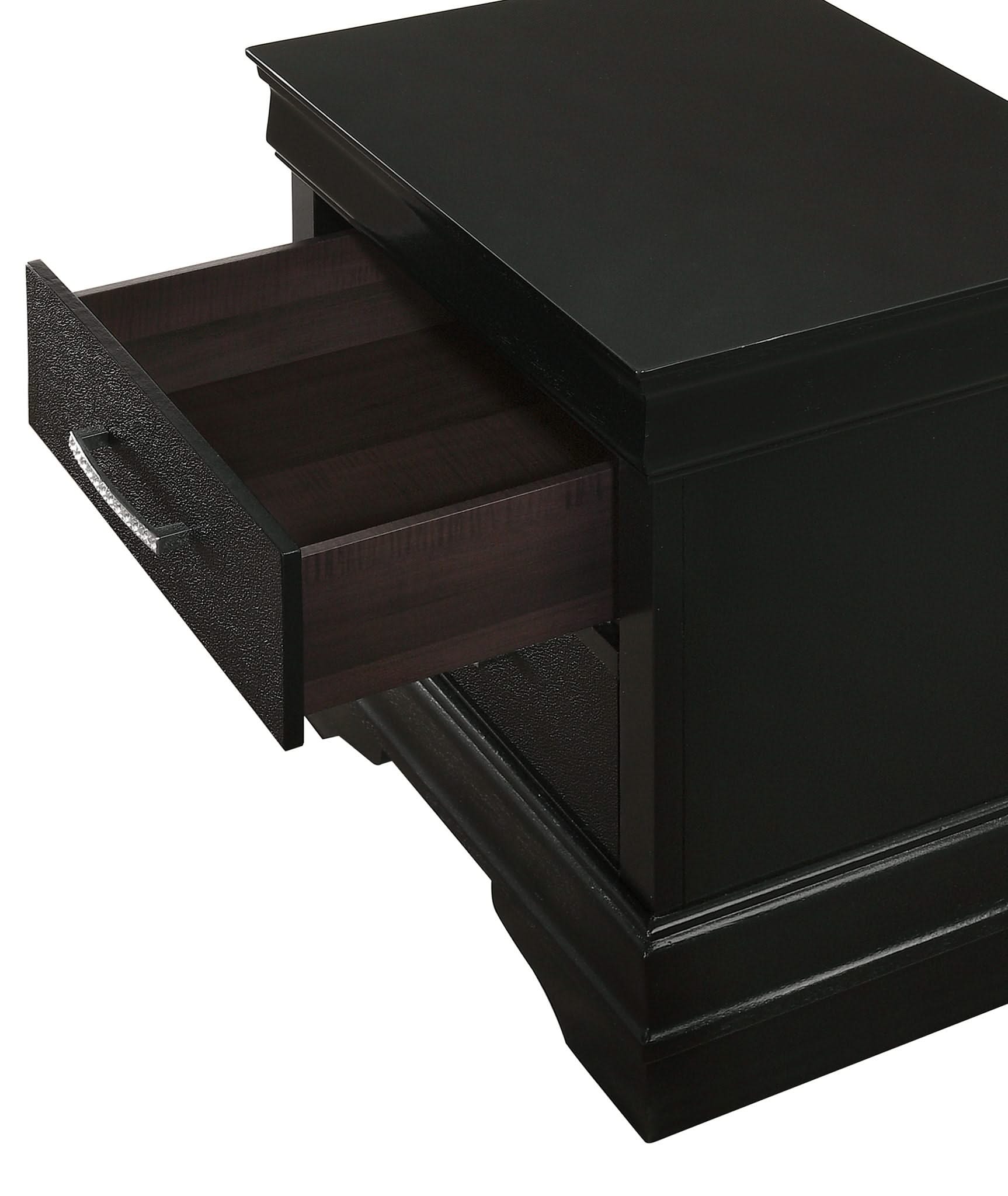 Amalia - Nightstand - Black - Image 2