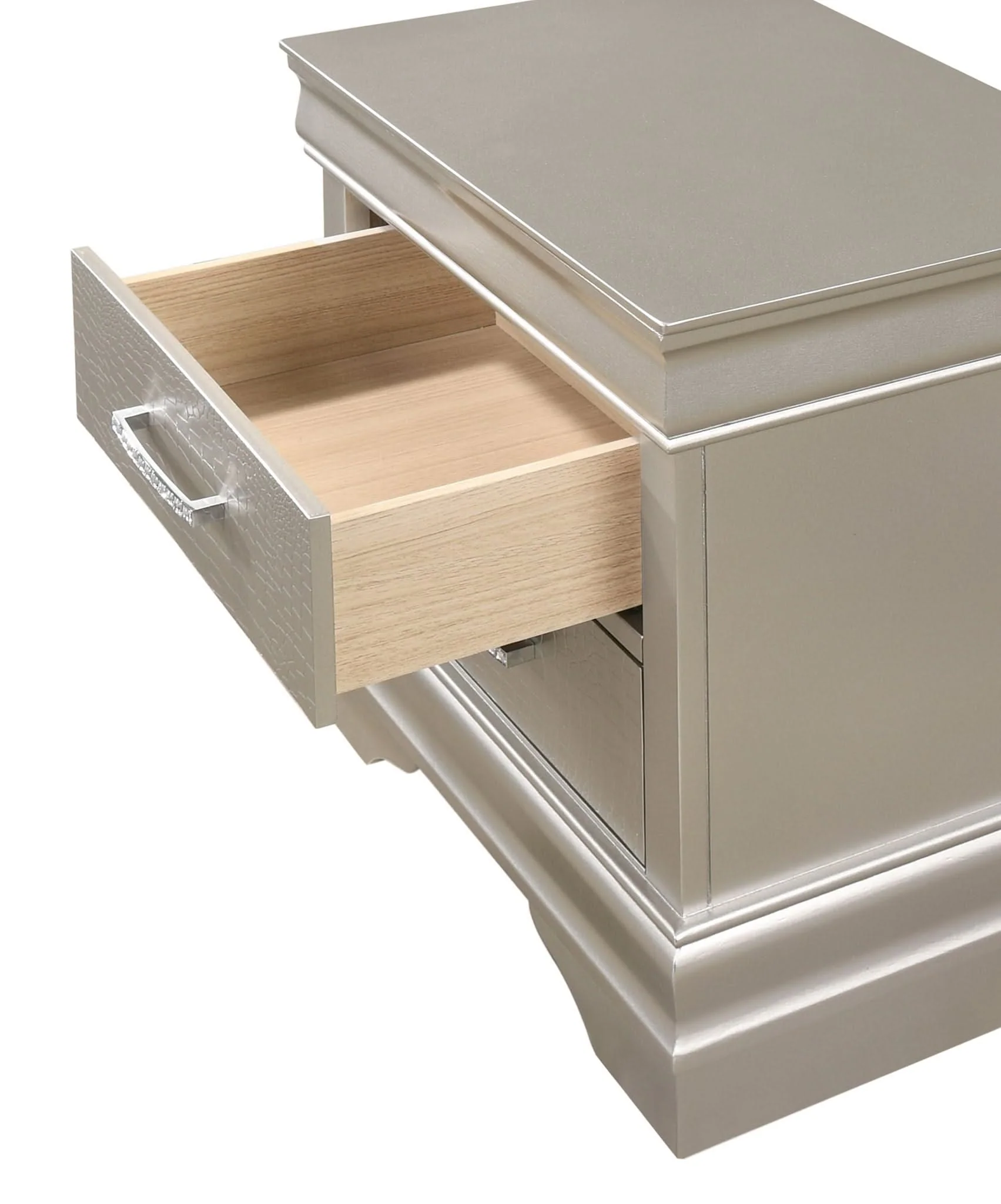 Amalia - Nightstand - Silver - Image 3