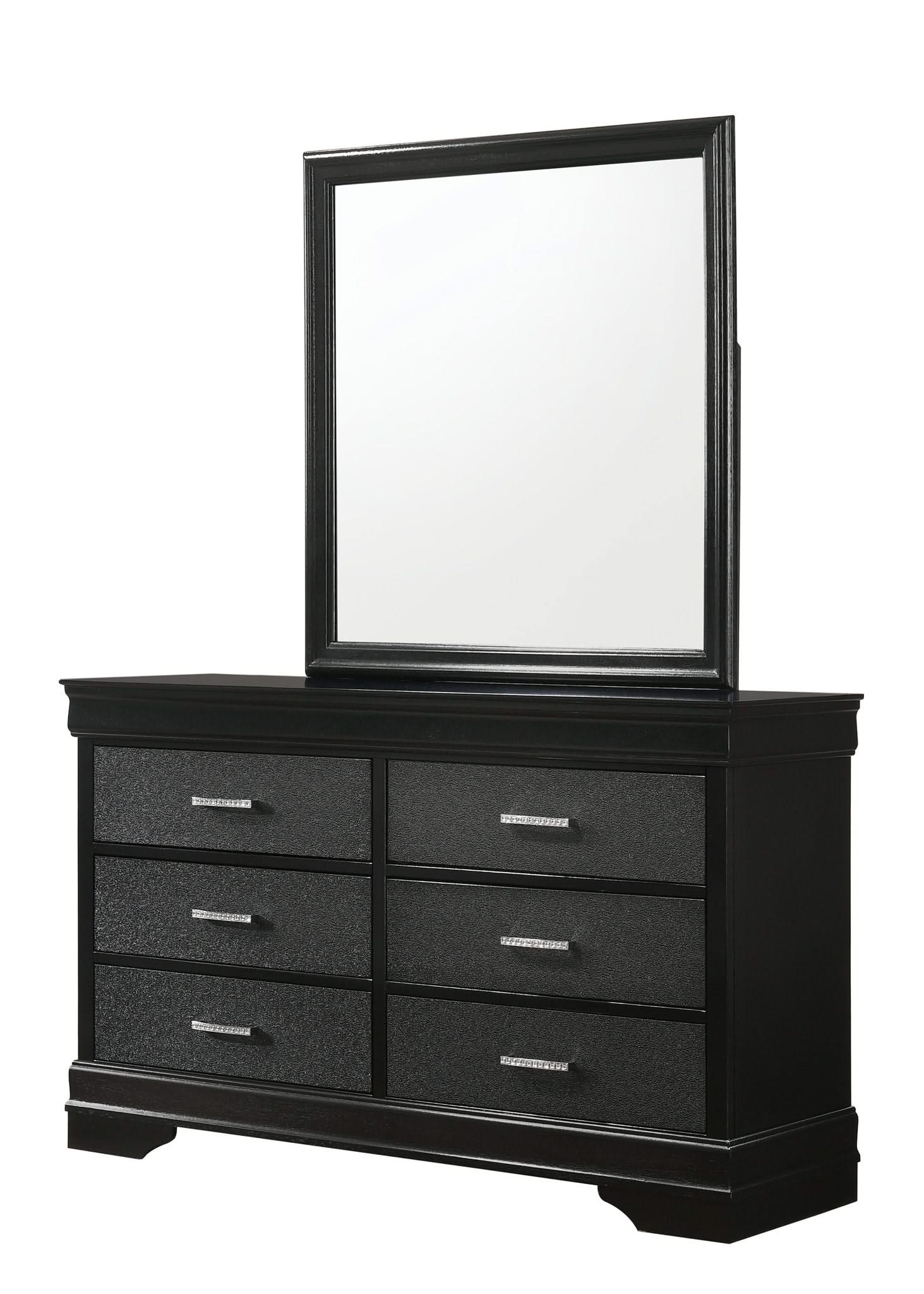 Amalia - Queen 5 Piece Bedroom Set - Black - Image 2