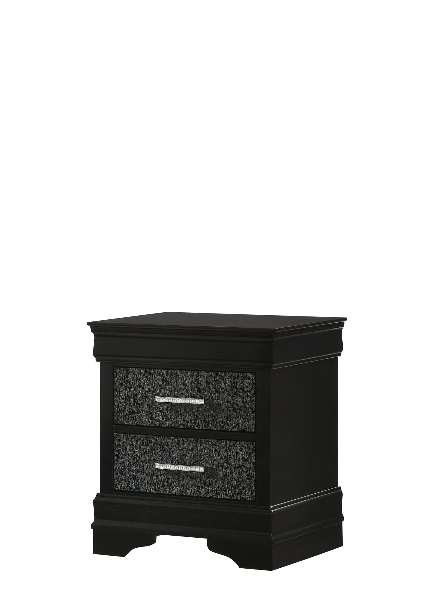 Amalia - Queen 5 Piece Bedroom Set - Black - Image 4