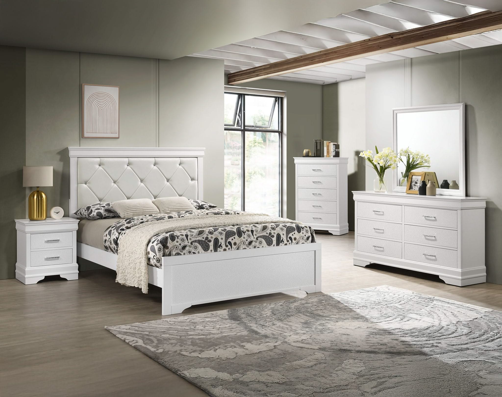 Amalia - Twin Bed - White - Image 4
