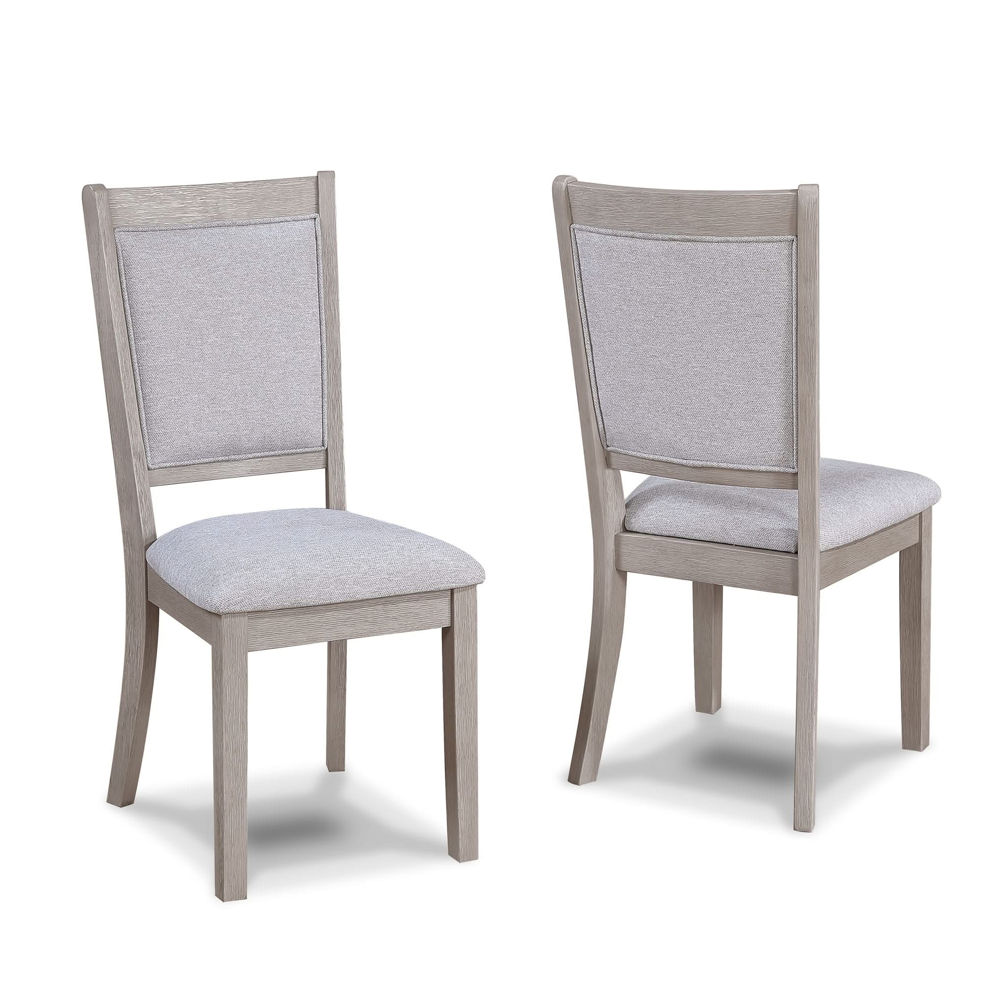 Amara - 5 Piece Round Dining Set Drift Wood - Drift Wood - Image 2