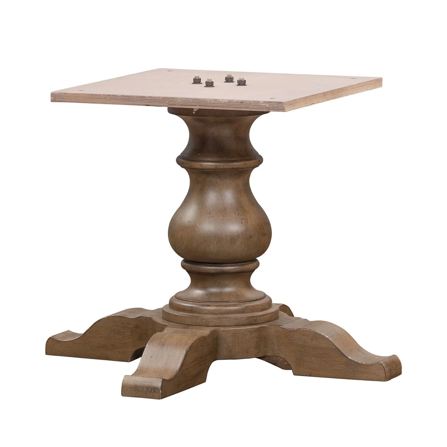 Americana Farmhouse - 5 Piece Pedestal Table Set - Dusty Taupe - Image 2
