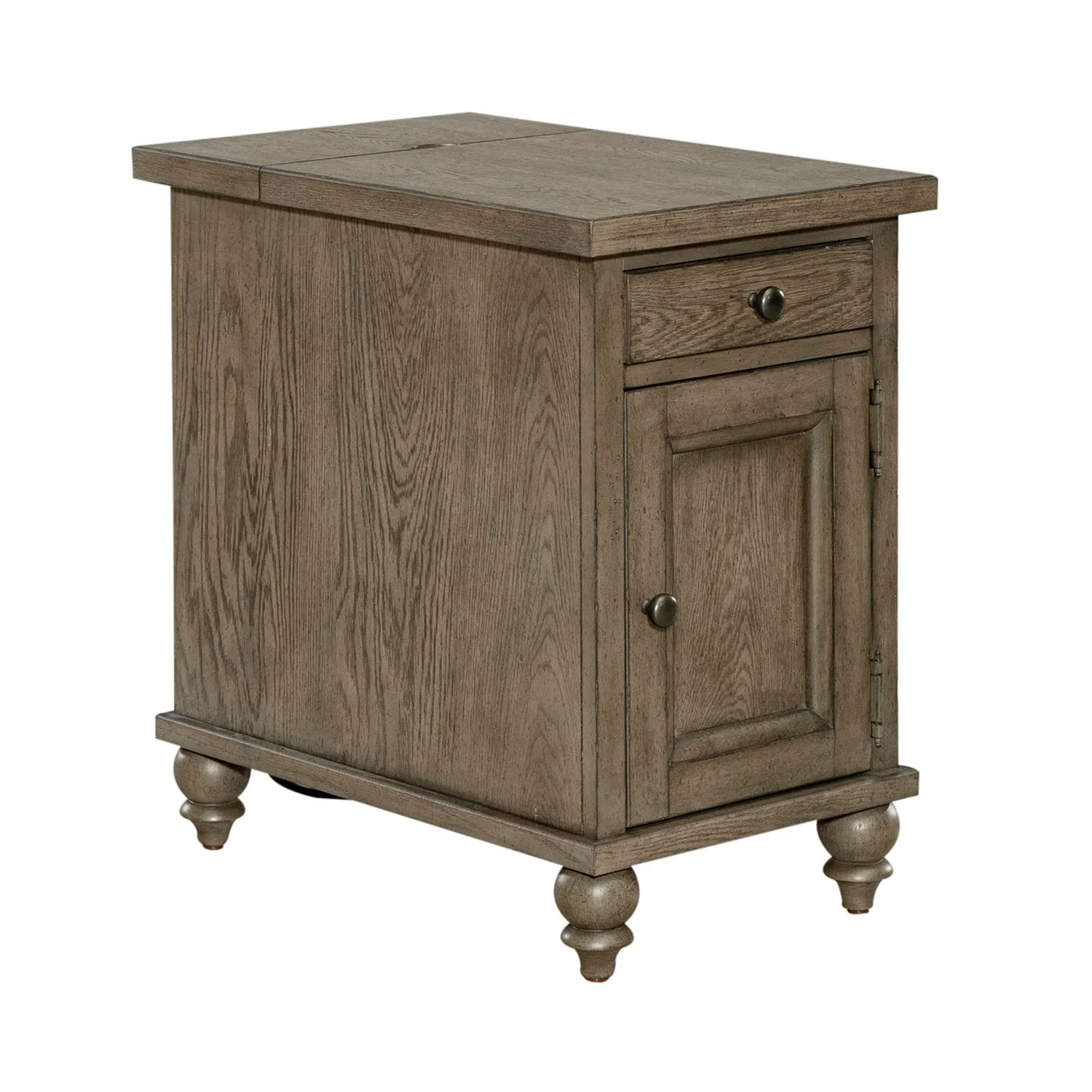 Americana Farmhouse - Chair Side Table - Dusty Taupe - Image 2