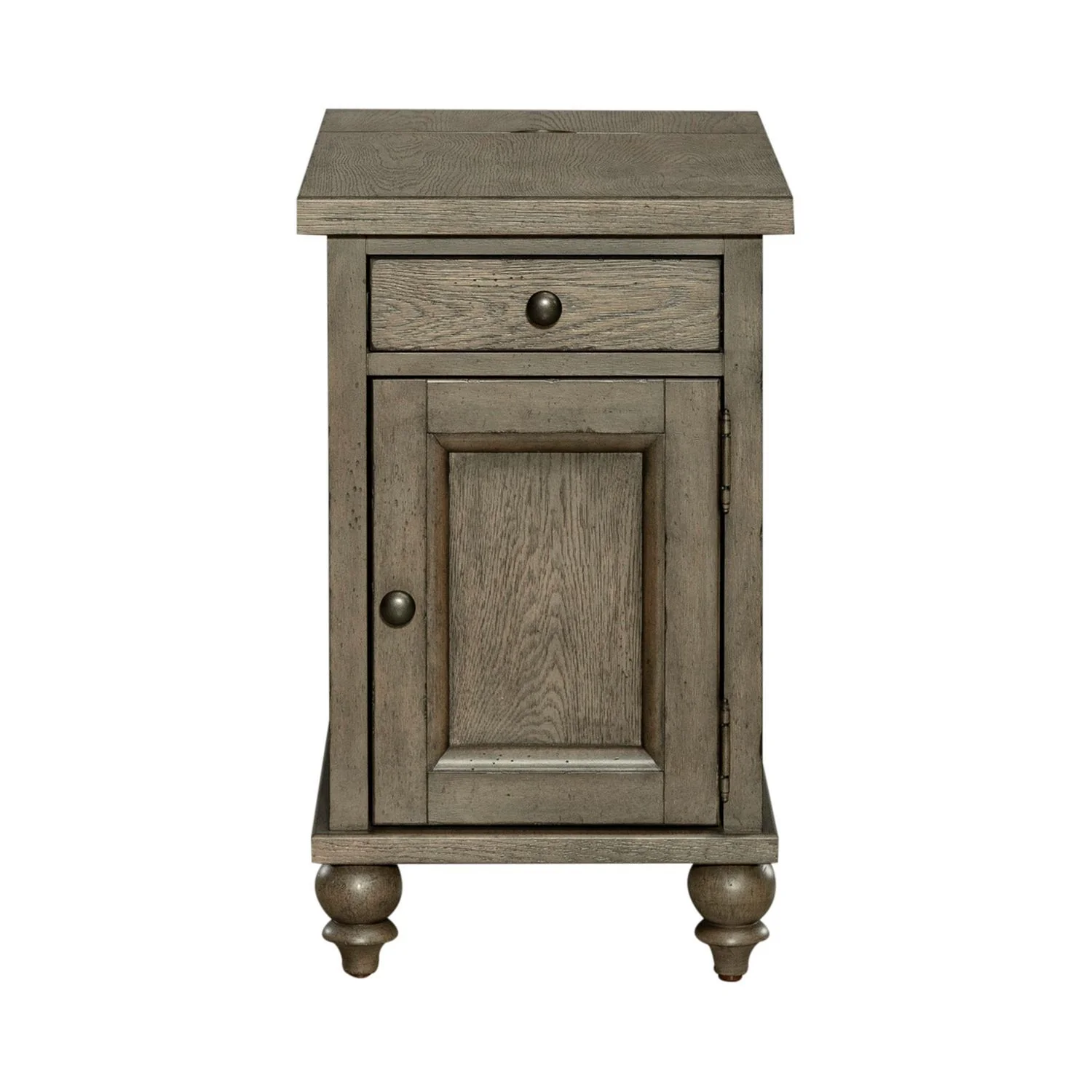 Americana Farmhouse - Chair Side Table - Dusty Taupe - Image 3