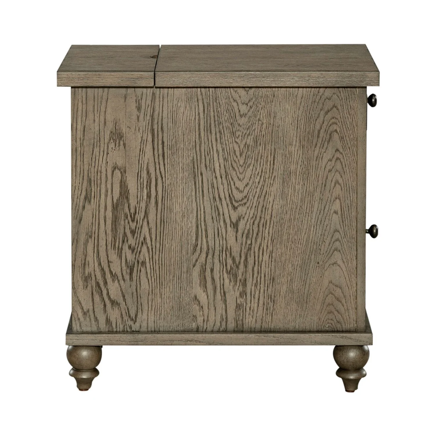 Americana Farmhouse - Chair Side Table - Dusty Taupe - Image 4