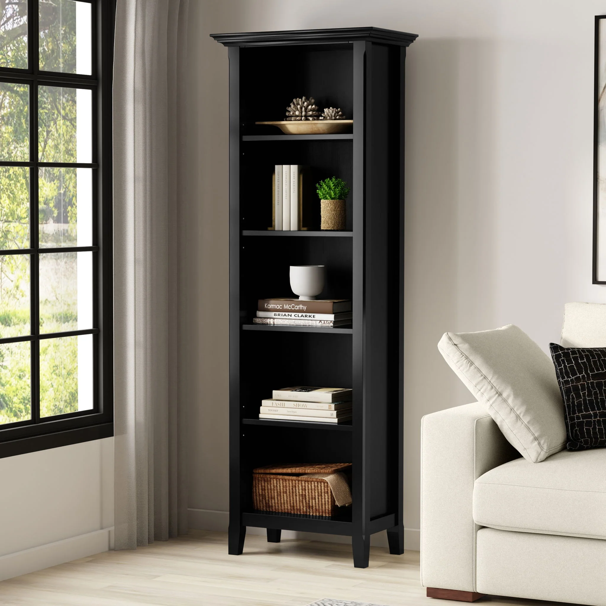 Amherst - 5 Shelf Bookcase, Handcrafted - Image 21