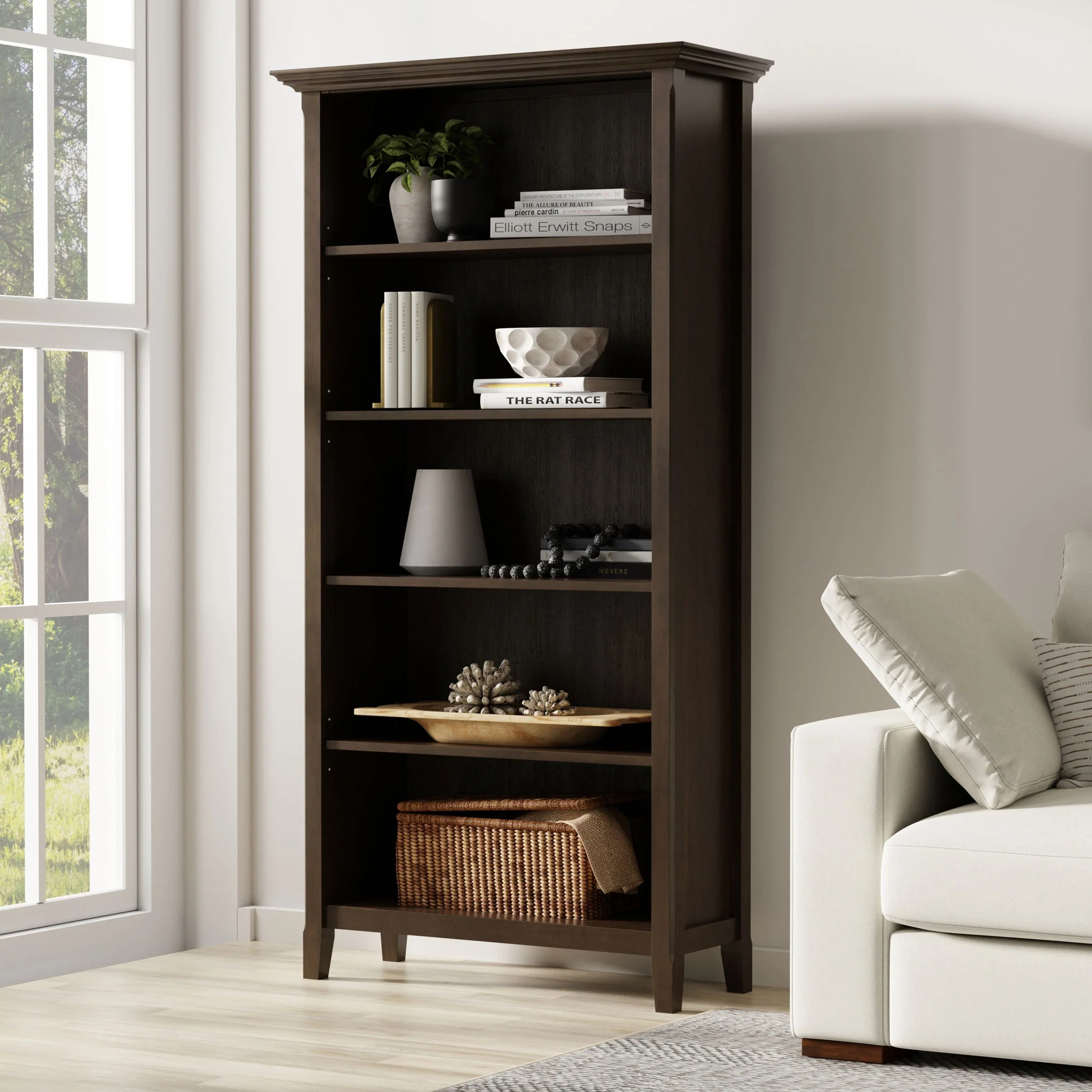 Amherst - 5 Shelf Bookcase, Handcrafted - Image 29
