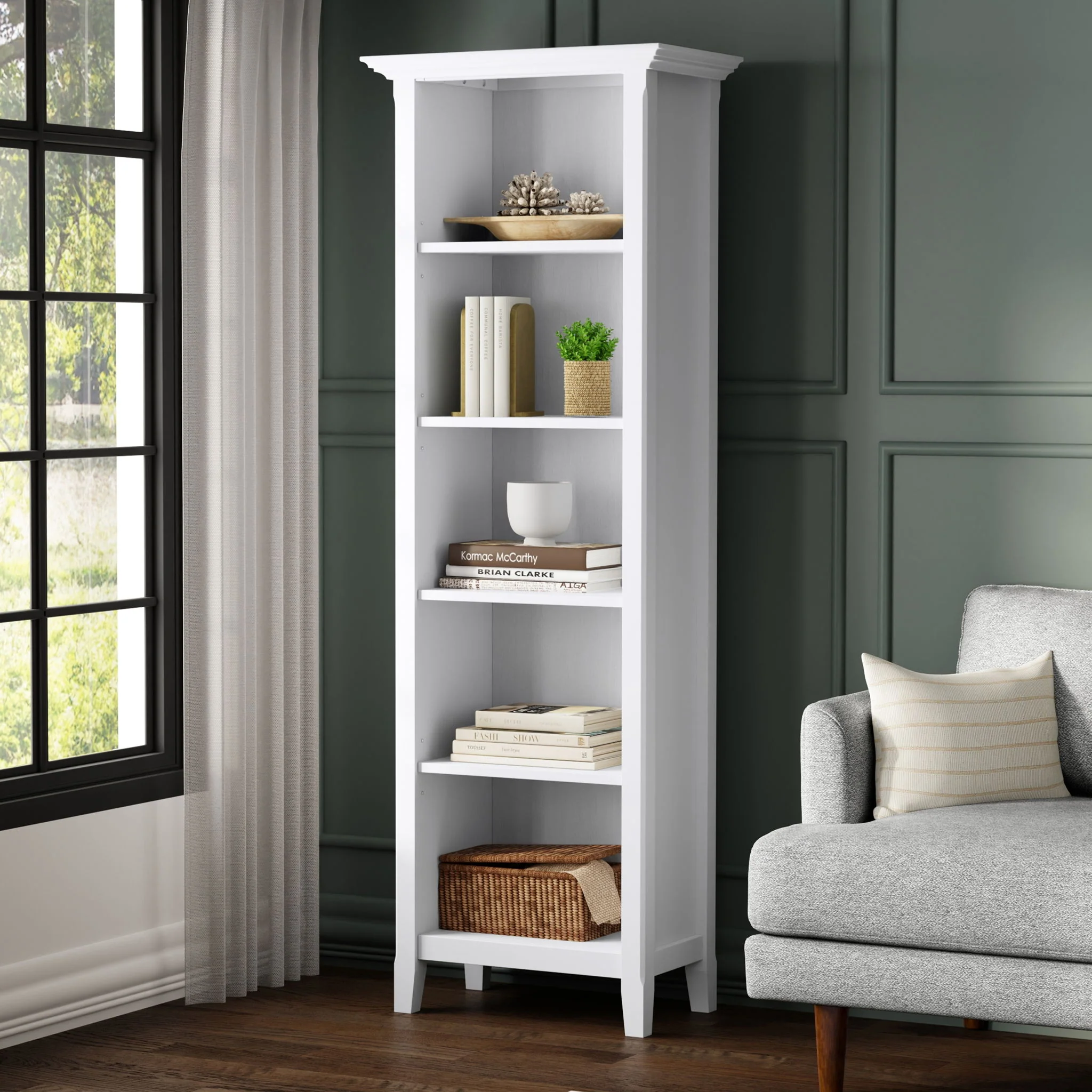 Amherst - 5 Shelf Bookcase, Handcrafted - Image 39