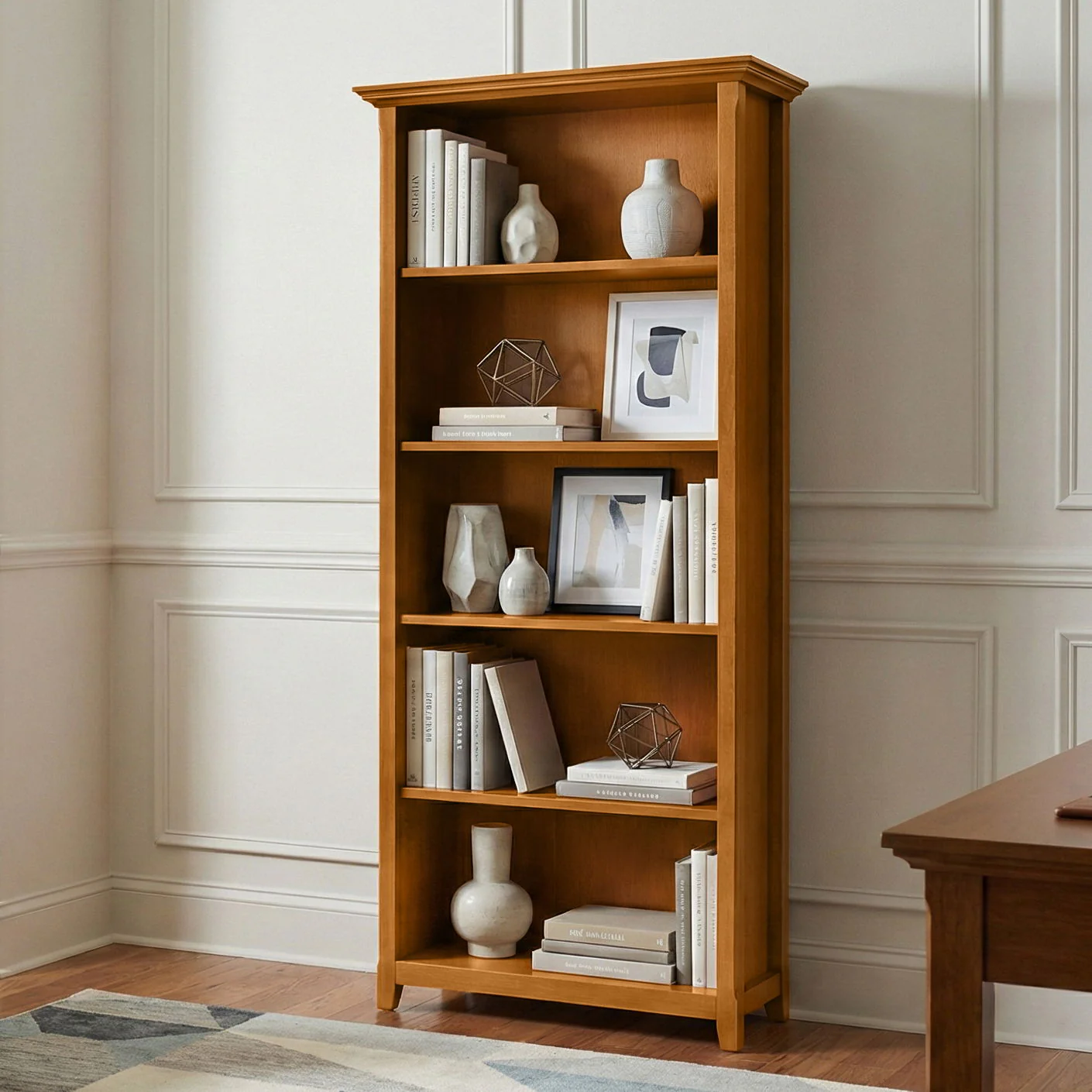 Amherst - 5 Shelf Bookcase, Handcrafted - Image 7