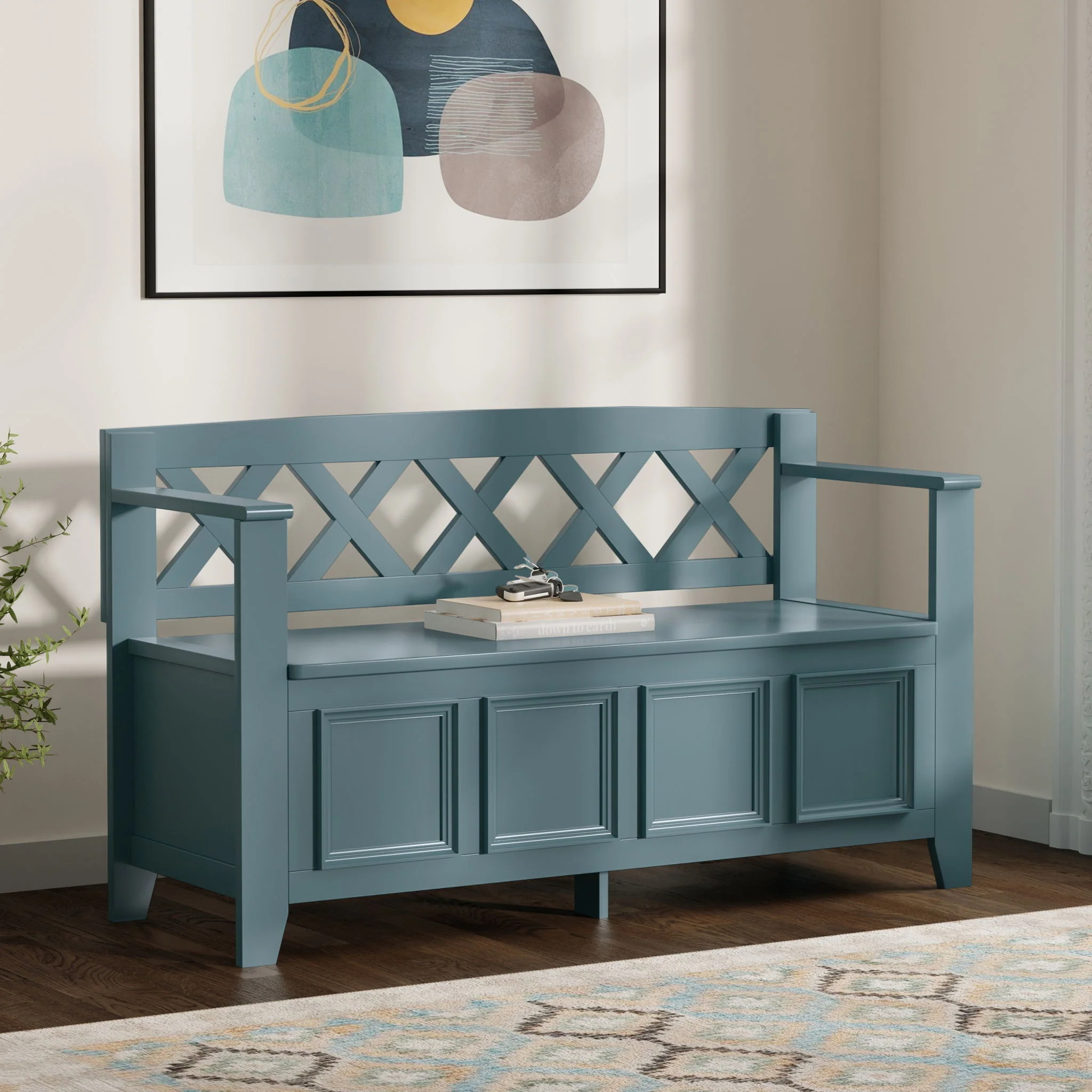 Amherst - Compact Entryway Storage Bench - Image 4