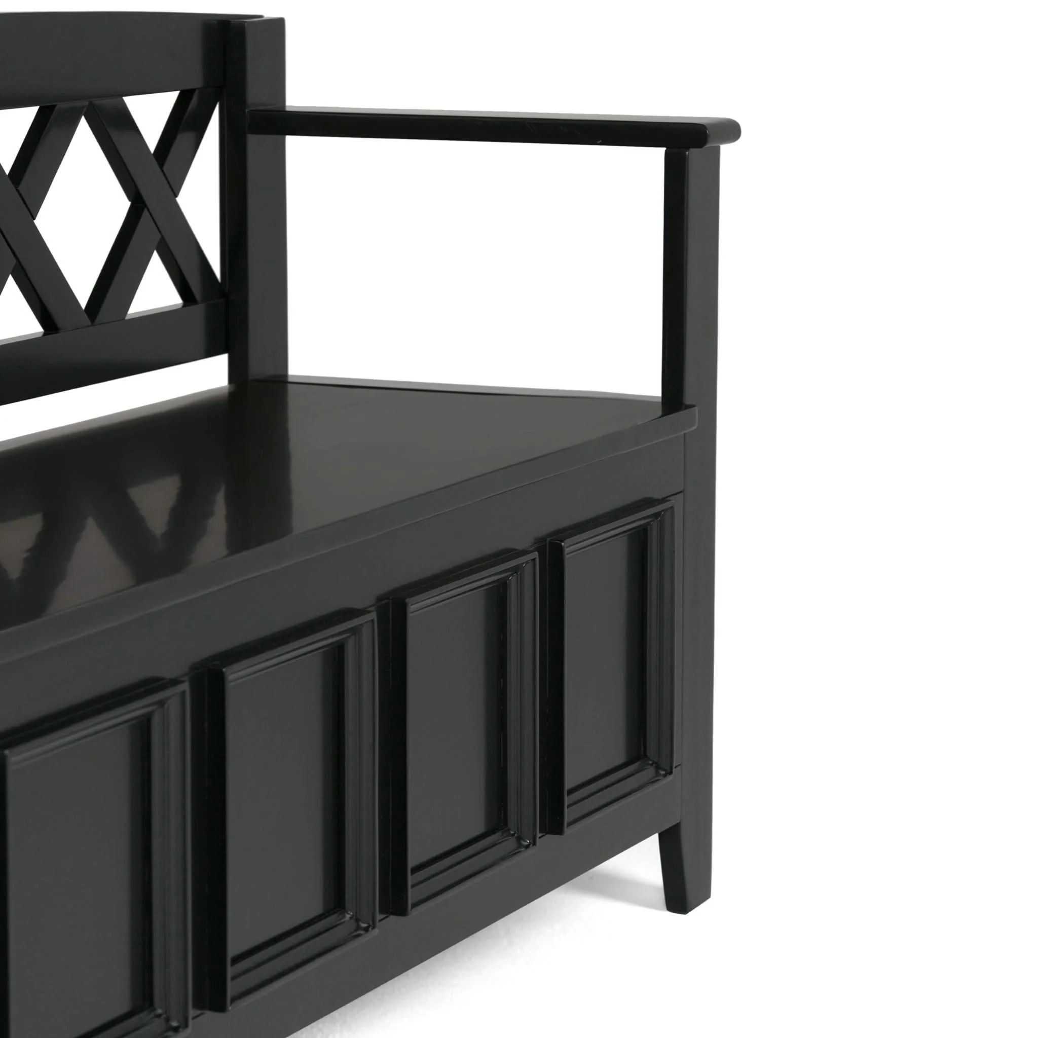 Amherst - Handcrafted Entryway Storage Bench - Image 25