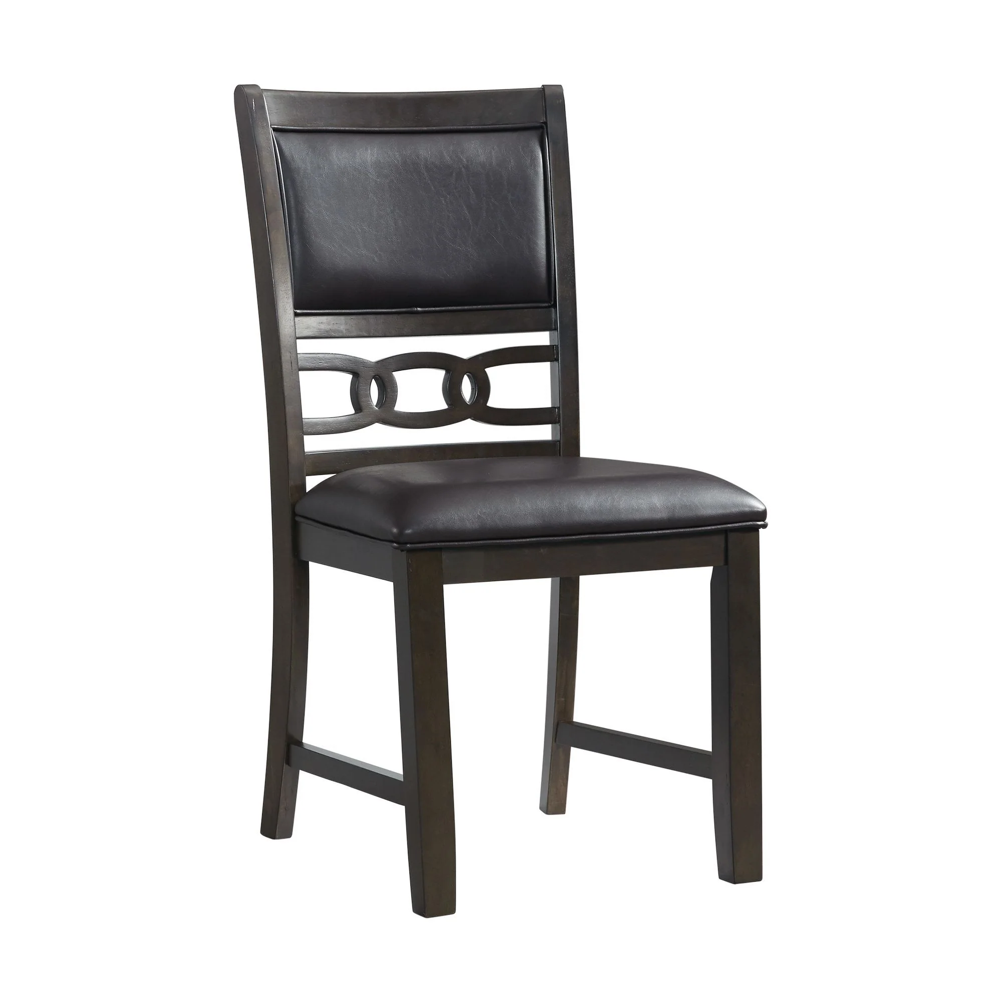 Amherst - Standard Height Faux Leather Side Chair (Set of 2) - Walnut - Image 3