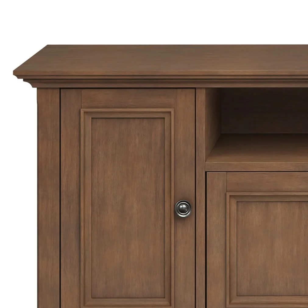 Amherst - Wide TV Media Stand - Rustic Natural Aged Brown - Image 2