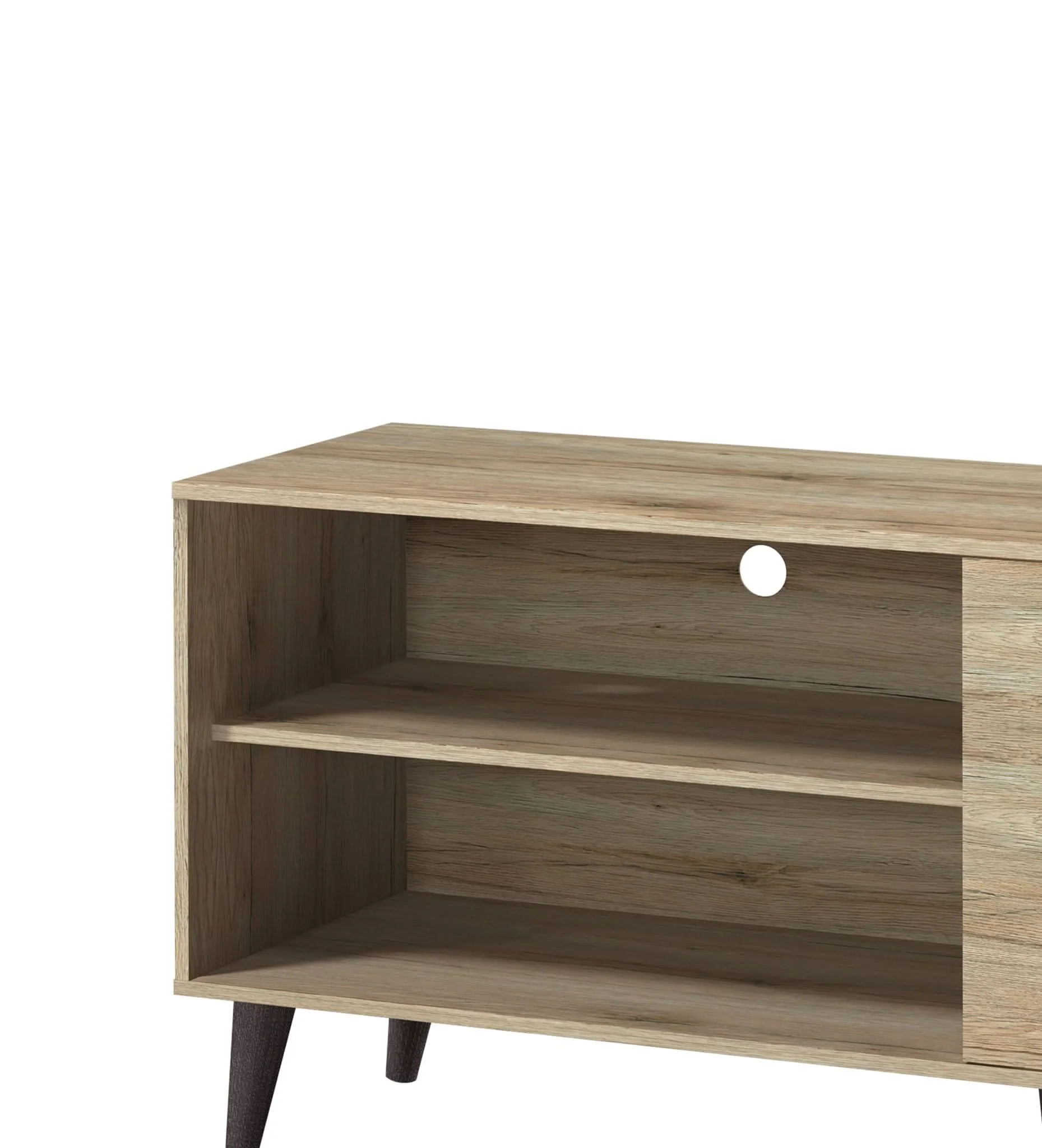 Amidon - TV Stand, With 2 Storage Shelves And 1 Cabinet - Image 10