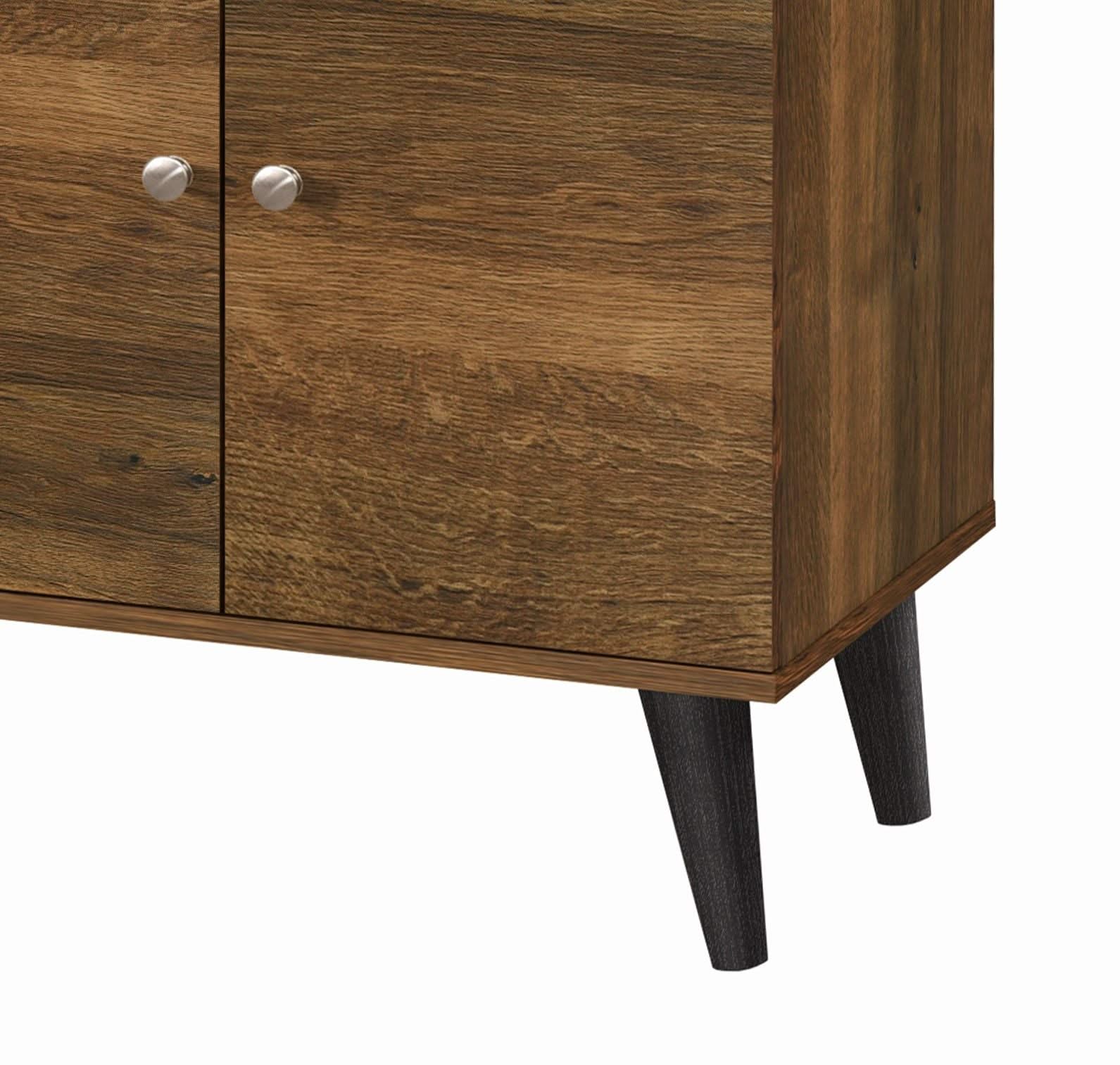 Amidon - TV Stand, With 2 Storage Shelves And 1 Cabinet - Image 11