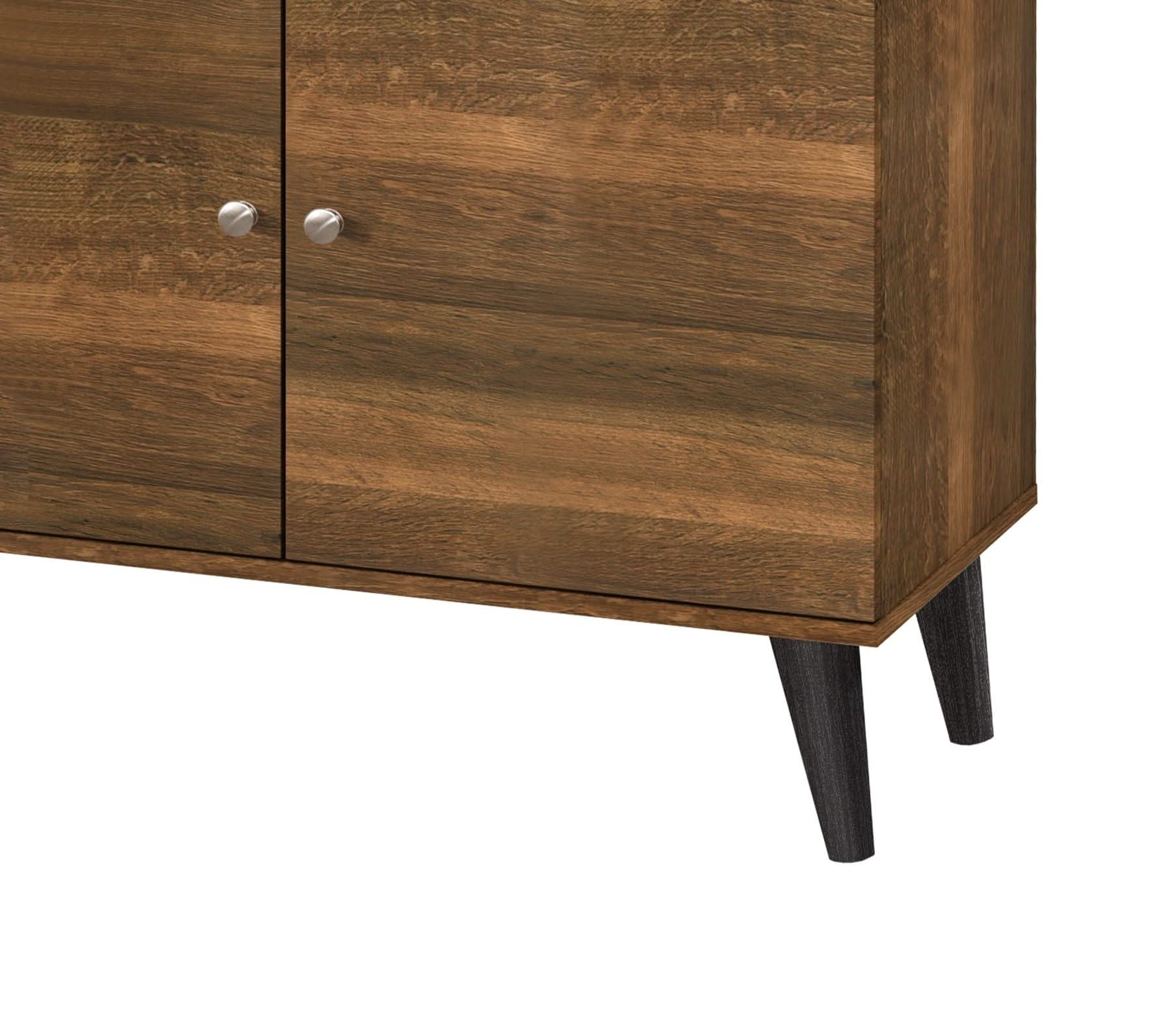 Amidon - TV Stand, With 2 Storage Shelves And 1 Cabinet - Image 14