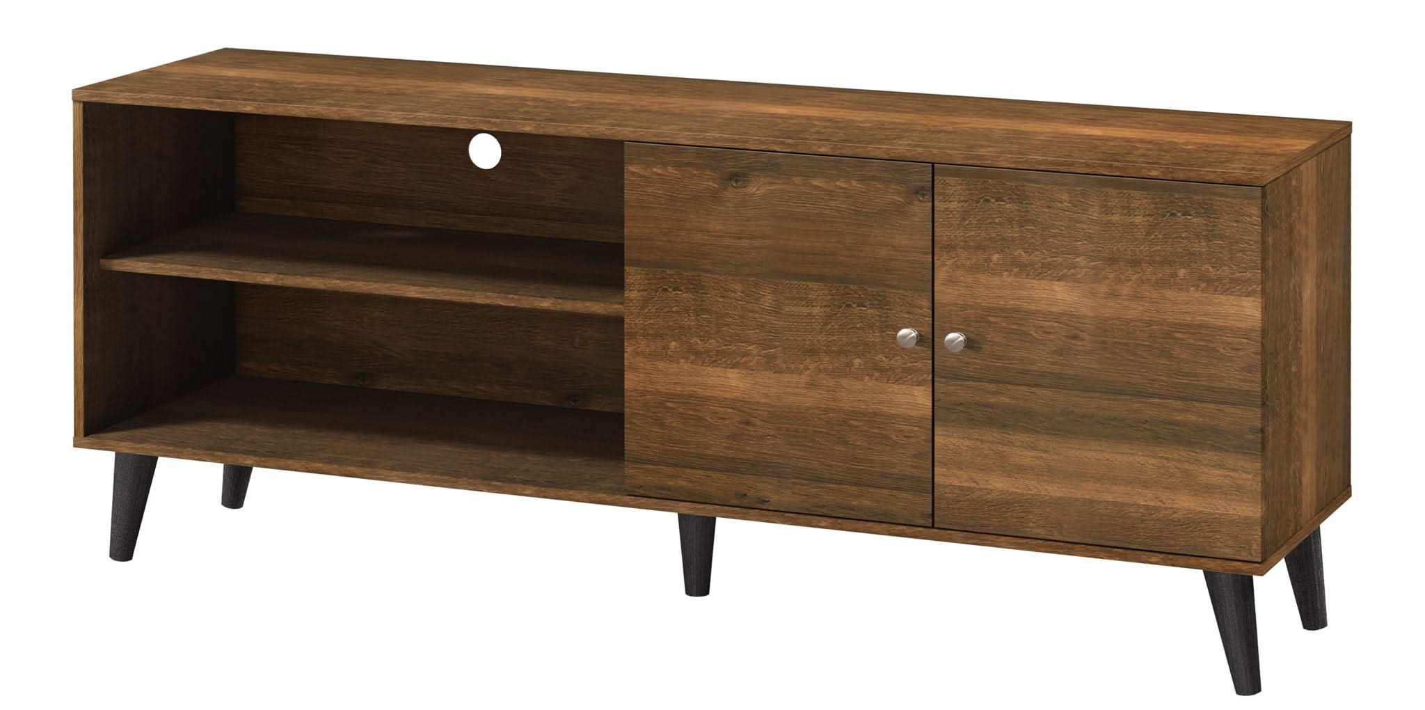 Amidon - TV Stand, With 2 Storage Shelves And 1 Cabinet - Image 19