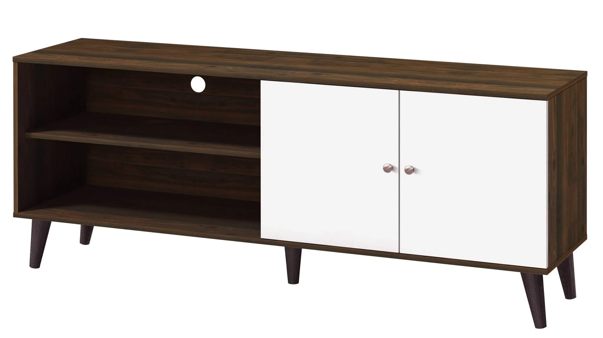 Amidon - TV Stand, With 2 Storage Shelves And 1 Cabinet - Image 2