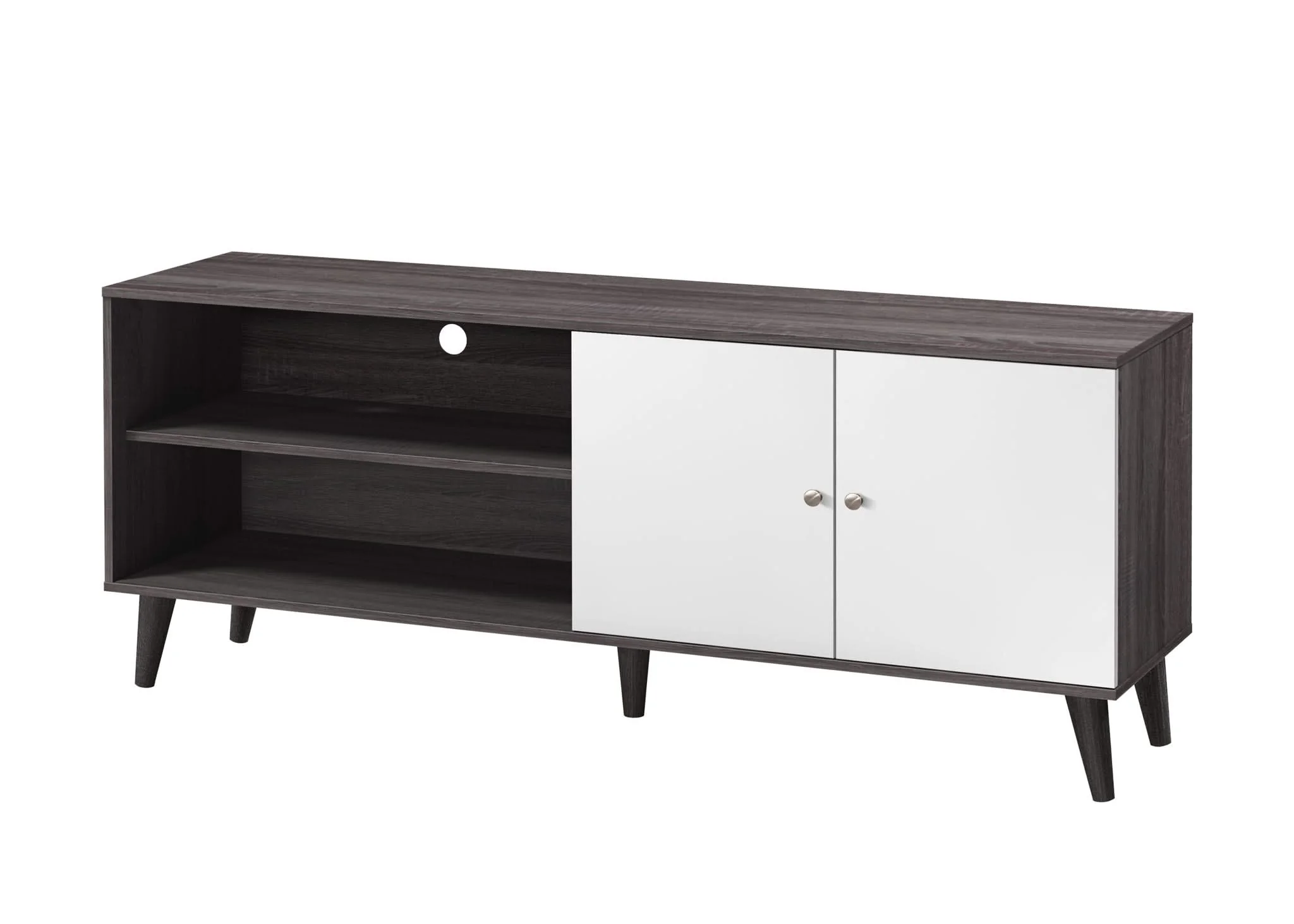 Amidon - TV Stand, With 2 Storage Shelves And 1 Cabinet - Image 3