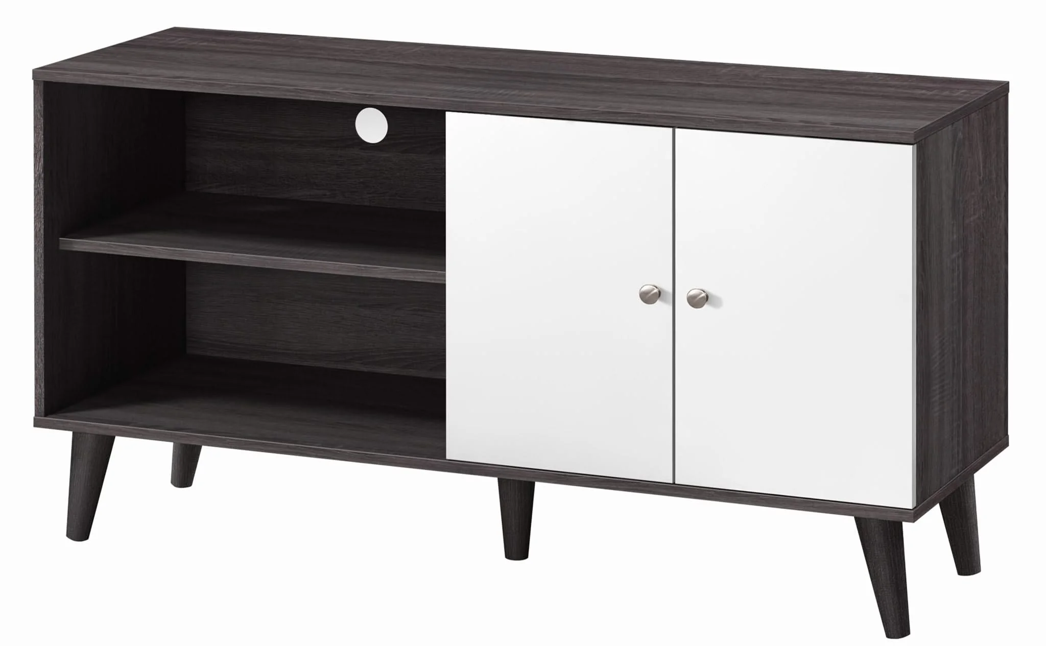 Amidon - TV Stand, With 2 Storage Shelves And 1 Cabinet - Image 7