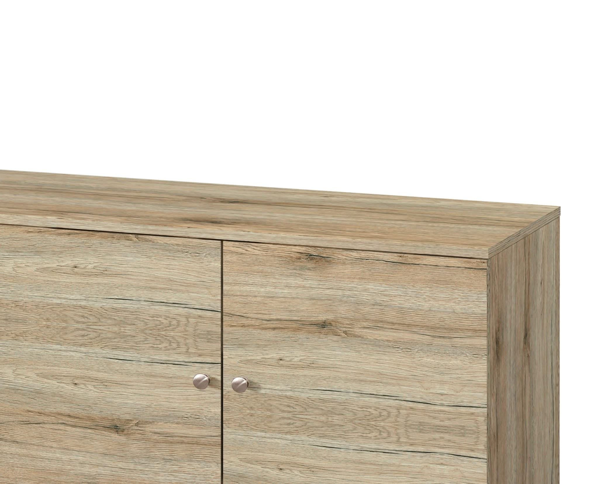 Amidon - TV Stand, With 2 Storage Shelves And 1 Cabinet - Image 8