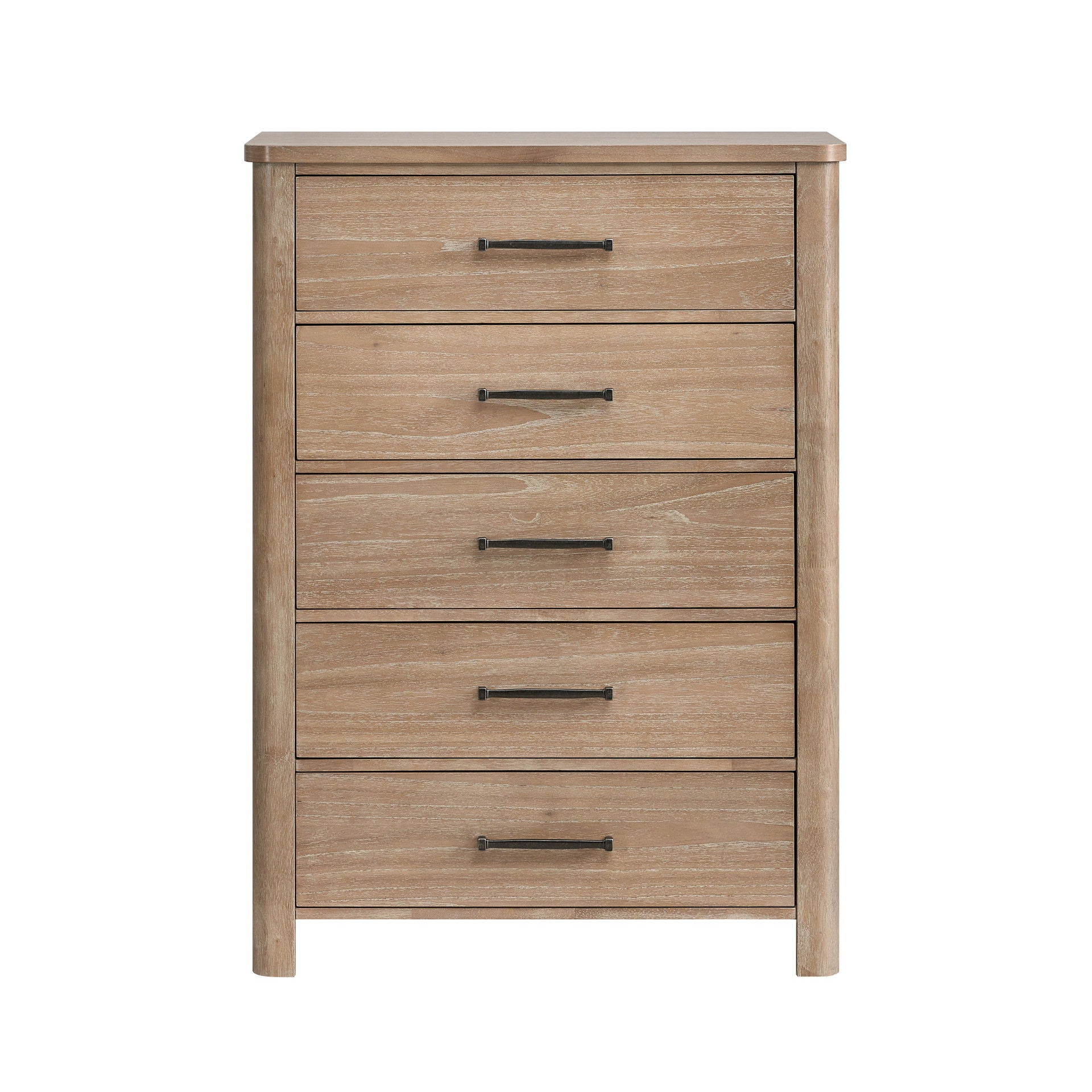 Anika - 5 Drawer Chest - Natural / Brown - Image 3