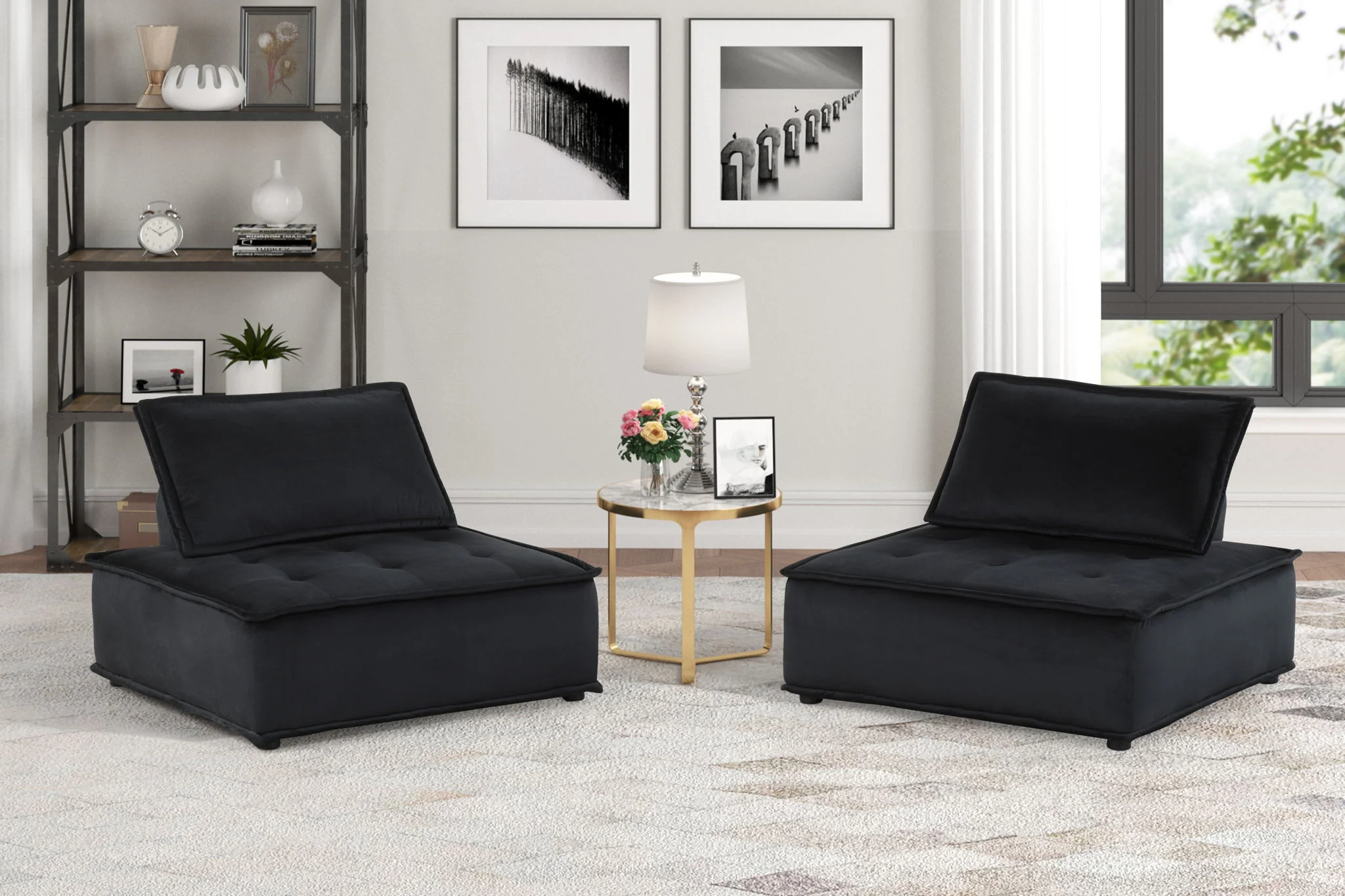 Anna - Armless Lounge Chair - Image 3
