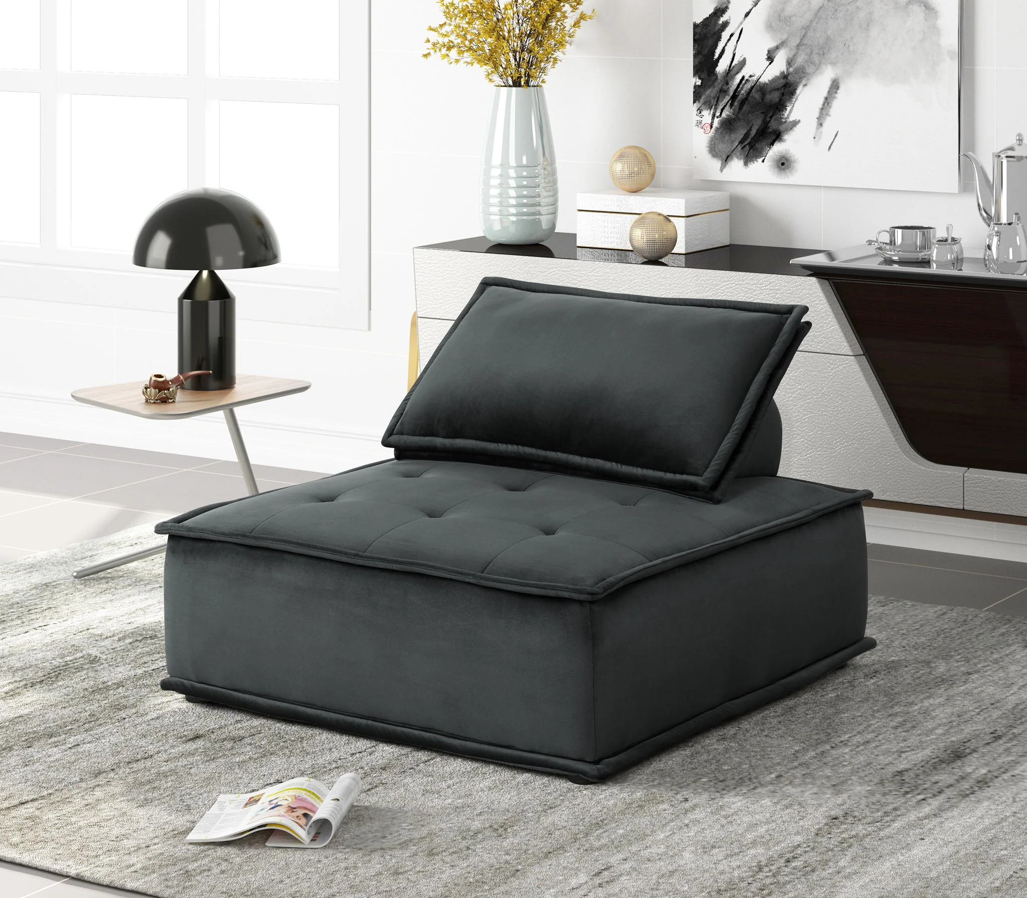 Anna - Armless Lounge Chair - Image 4
