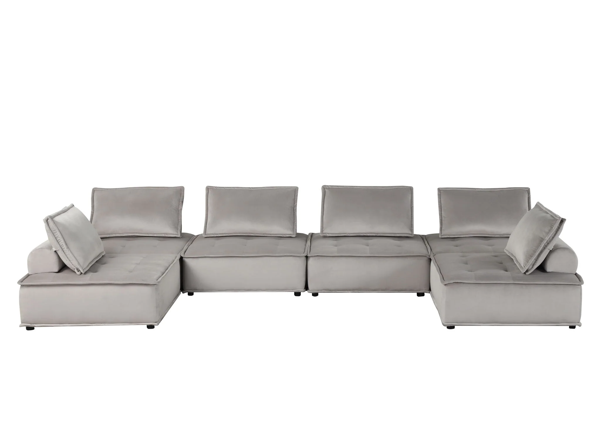 Anna - Stylish Sectional Sofa Ottoman - Image 24