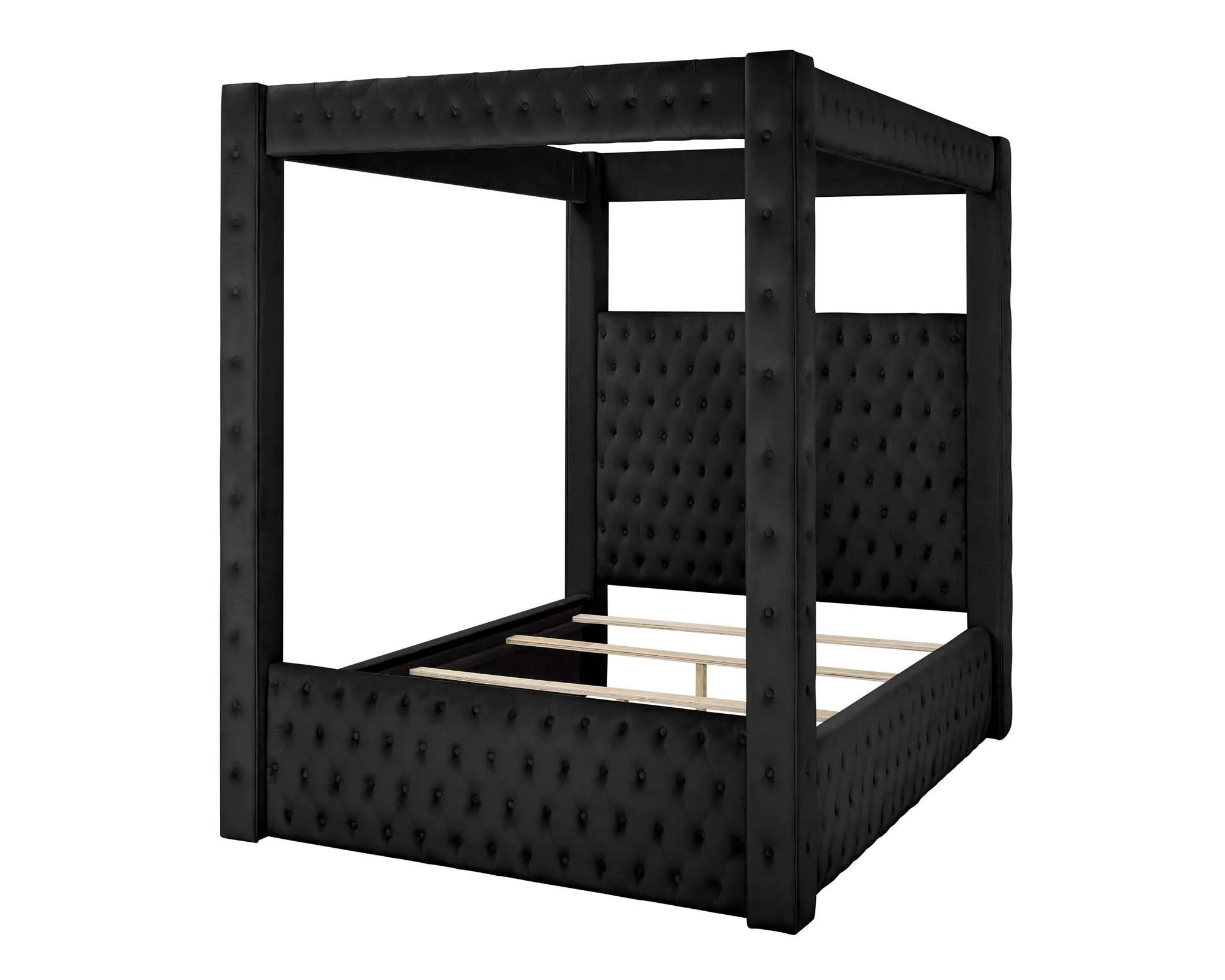 Annabelle - Queen Canopy Bed - Black - Image 3