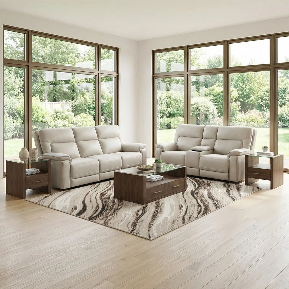 Moto Motion Apollo Dove Light Gray Power Reclining Sofa with Immersive Sound - Image 7