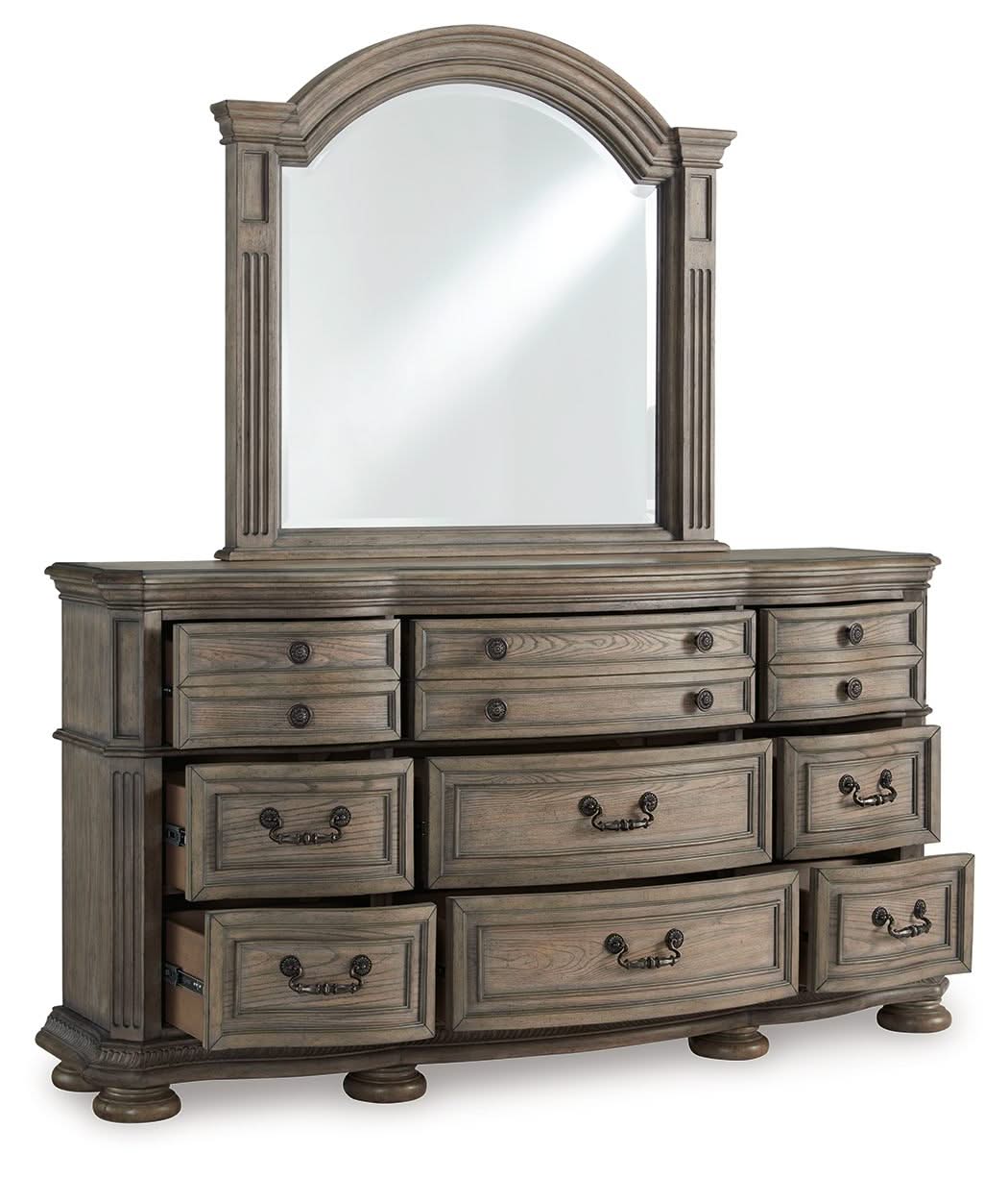 Ardenfield - Dresser And Mirror - Light Brown - Image 2