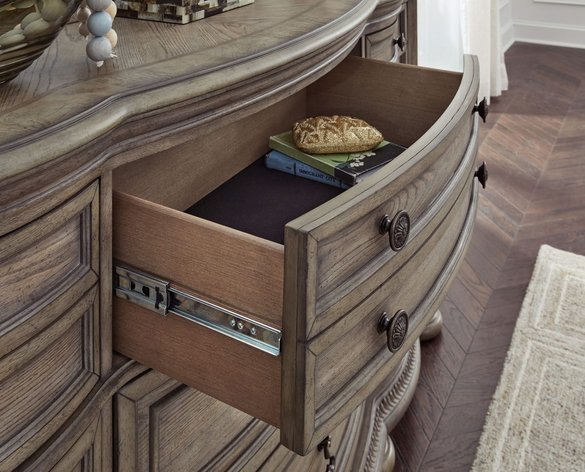 Ardenfield - Dresser And Mirror - Light Brown - Image 3