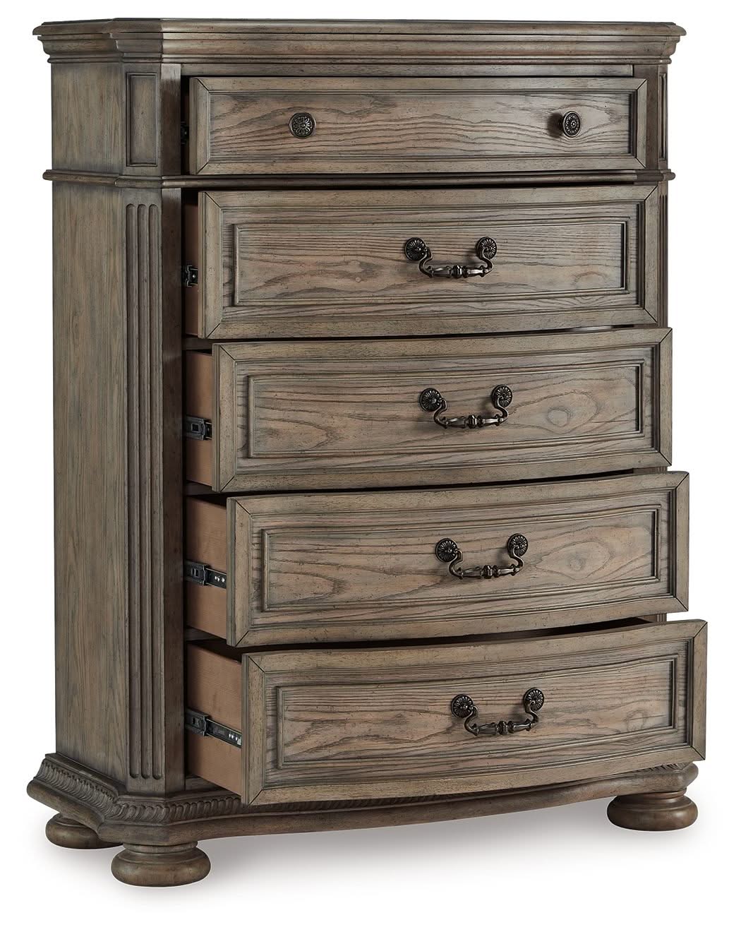 Ardenfield - Five Drawer Chest - Light Brown - Image 2