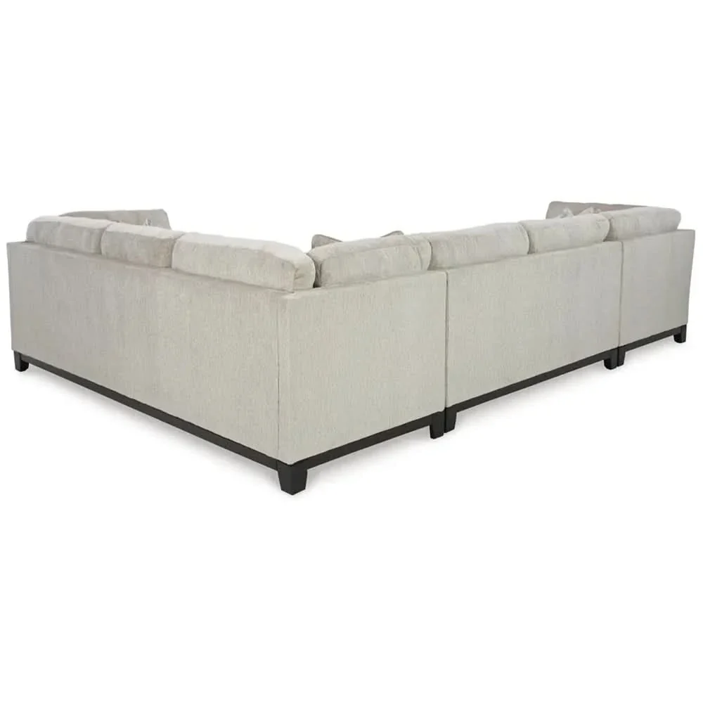 Ariana Ivory 3PC Sectional with Chaise and Tufted Cushions - Image 6