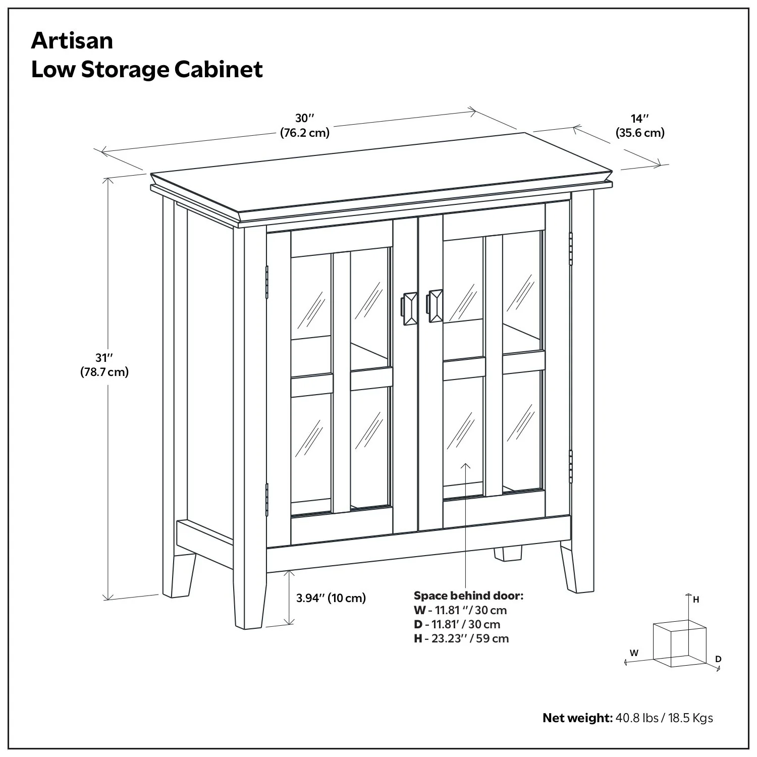 Artisan - Handcrafted Low Storage Cabinet - Image 11