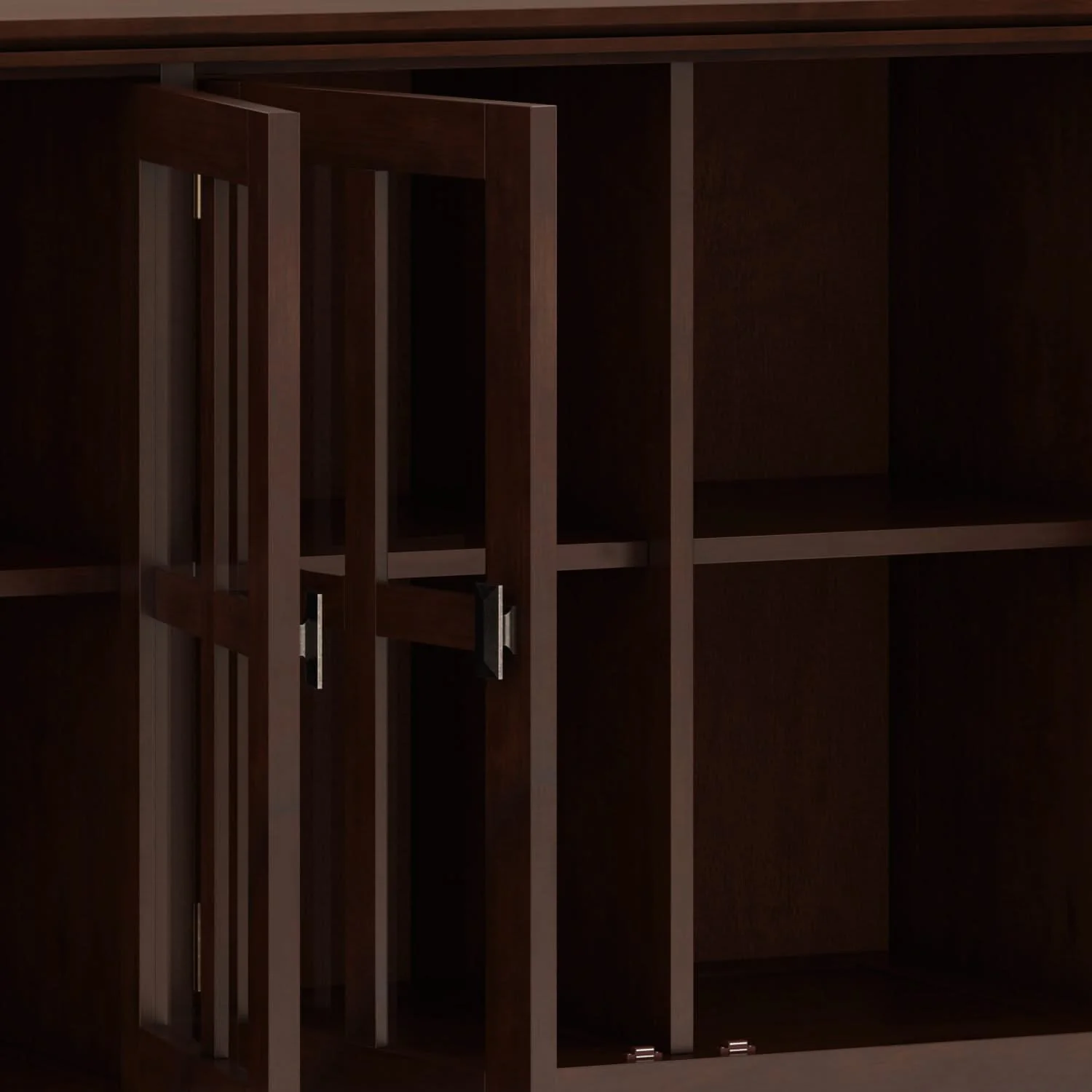 Artisan - Handcrafted Wide 4 Door Storage Cabinet - Image 5