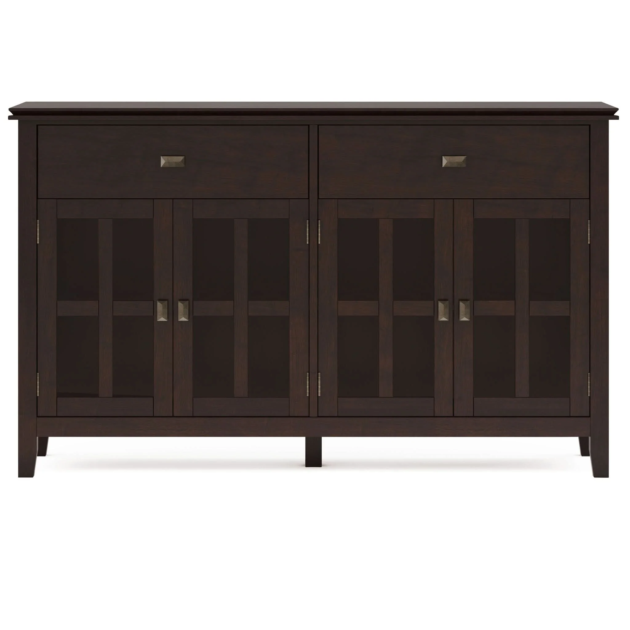 Artisan - Large 4 Door Sideboard Buffet - Dark Chestnut Brown - Image 4