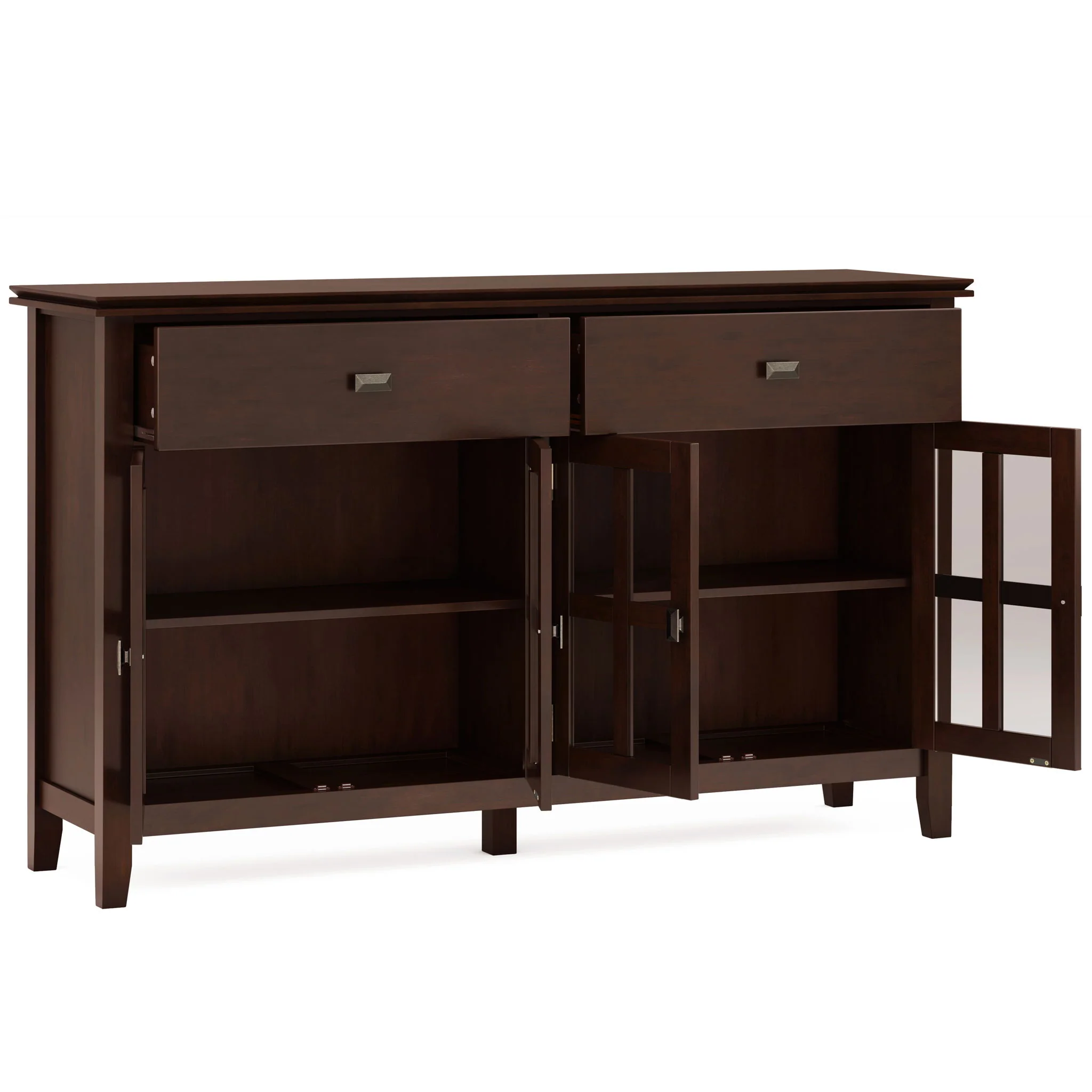 Artisan - Large 4 Door Sideboard Buffet - Russet Brown - Image 3