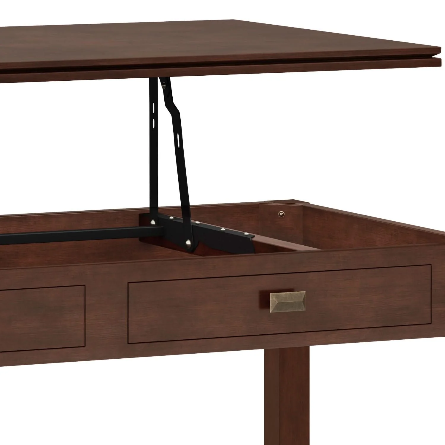 Artisan - Lift Top Coffee Table - Russet Brown - Image 4