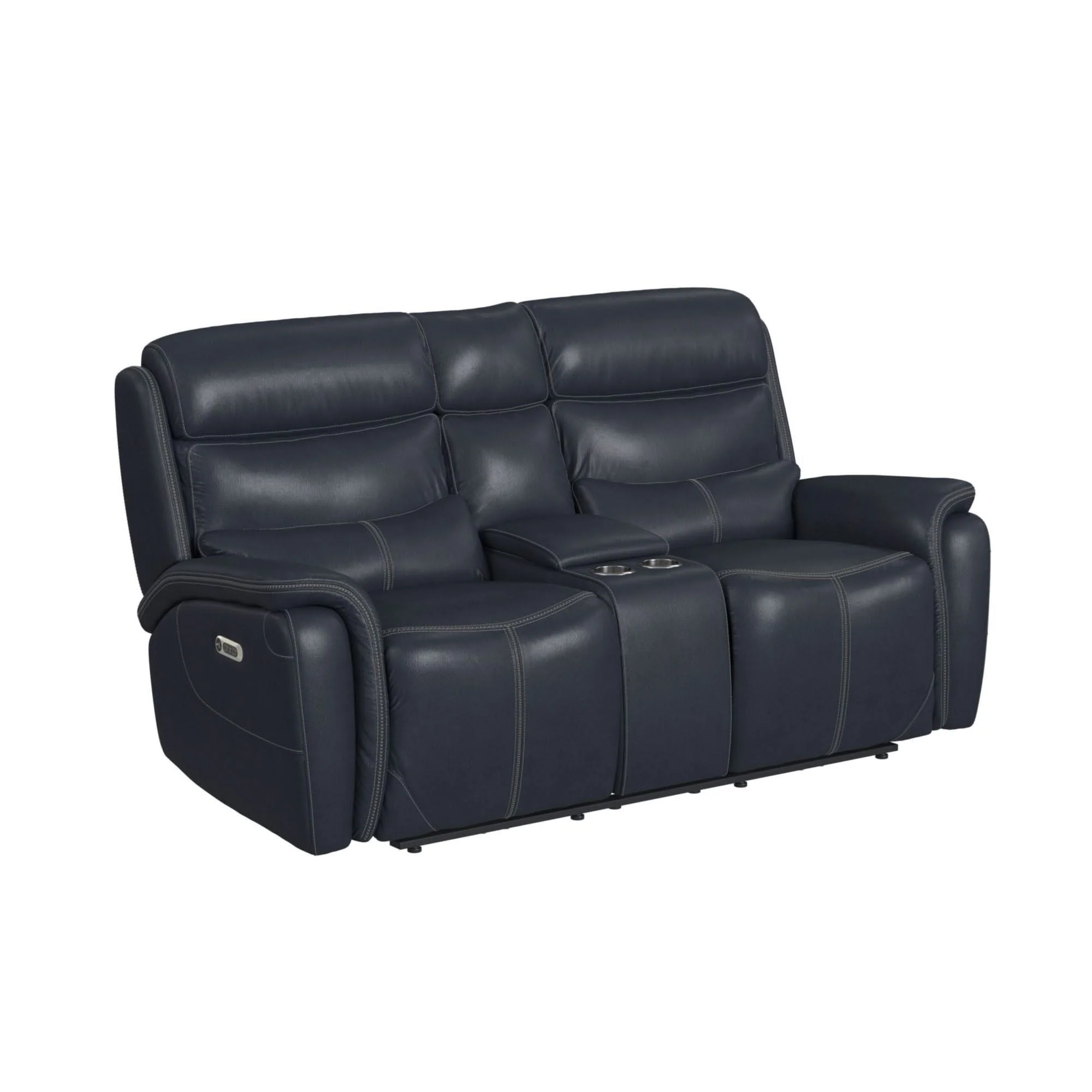 Aruba - 2 Piece Living Room Set (Sofa & Loveseat) - Pebble Navy - Image 4