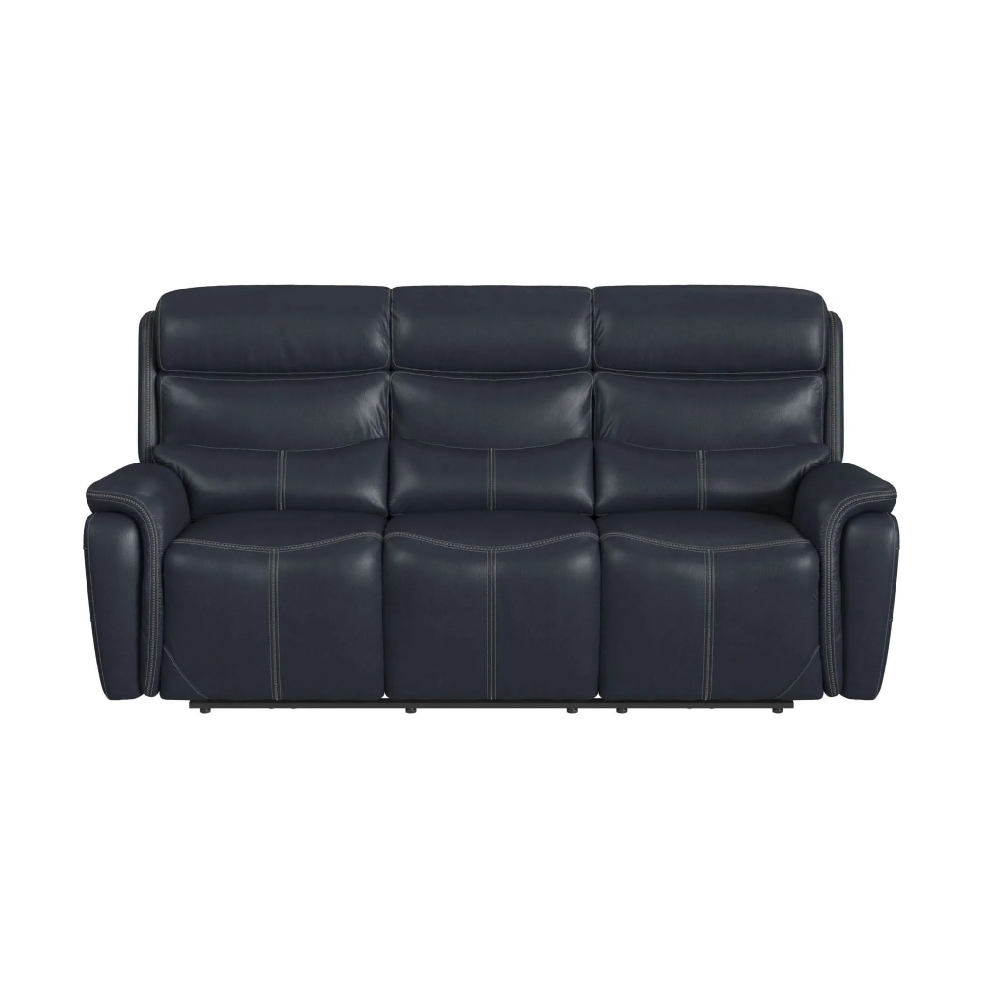 Aruba - Power Motion Sofa With Power Headrest - Pebble Navy - Image 4