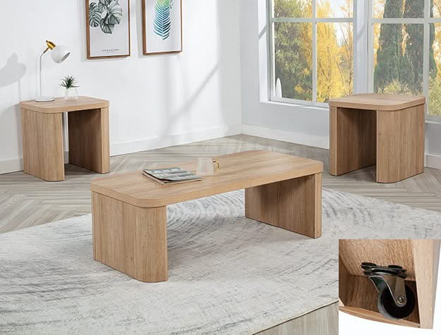 Ashton - 3 Piece Cocktail Set - Natural
