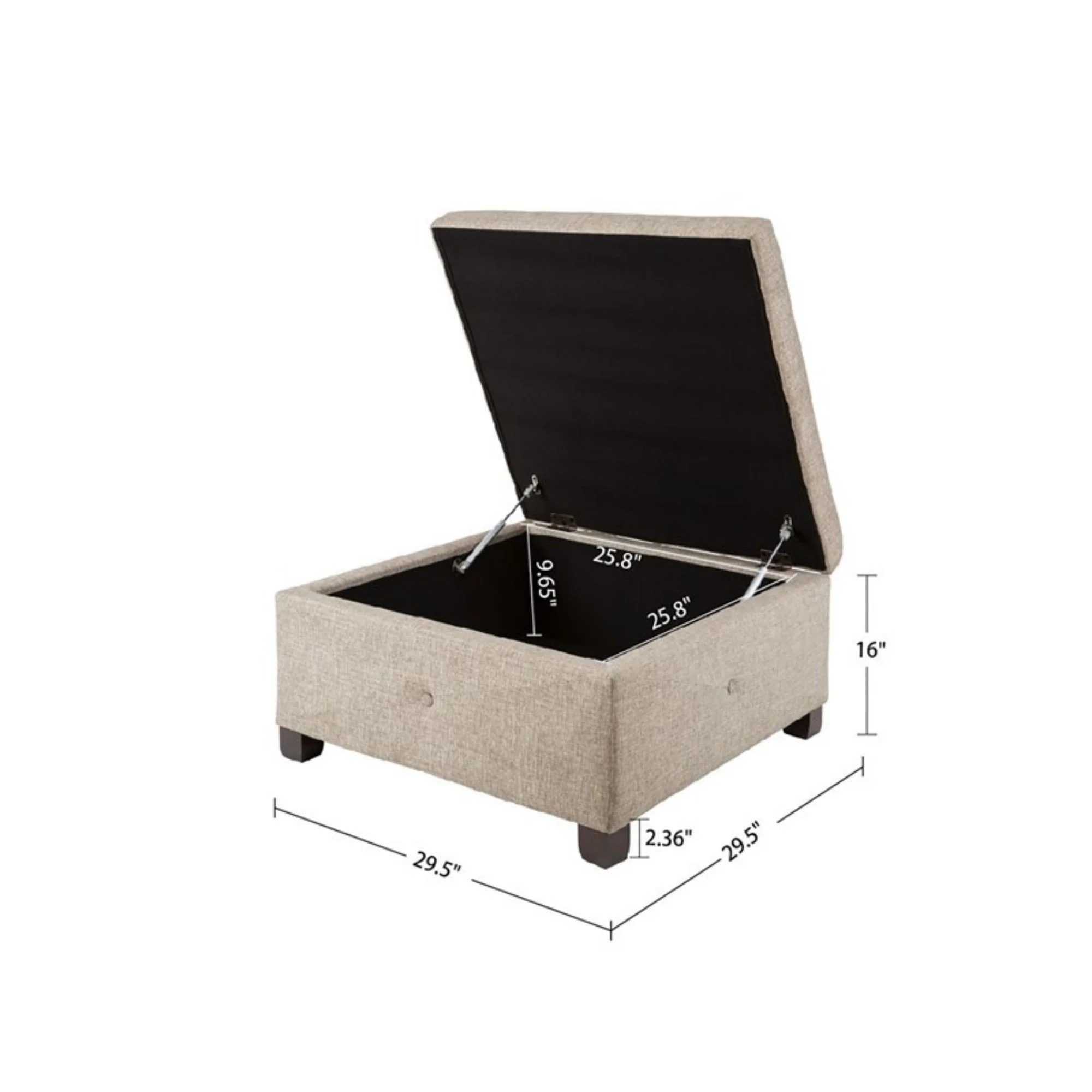 Aspen - Ottoman Soft Close Storage - Image 12